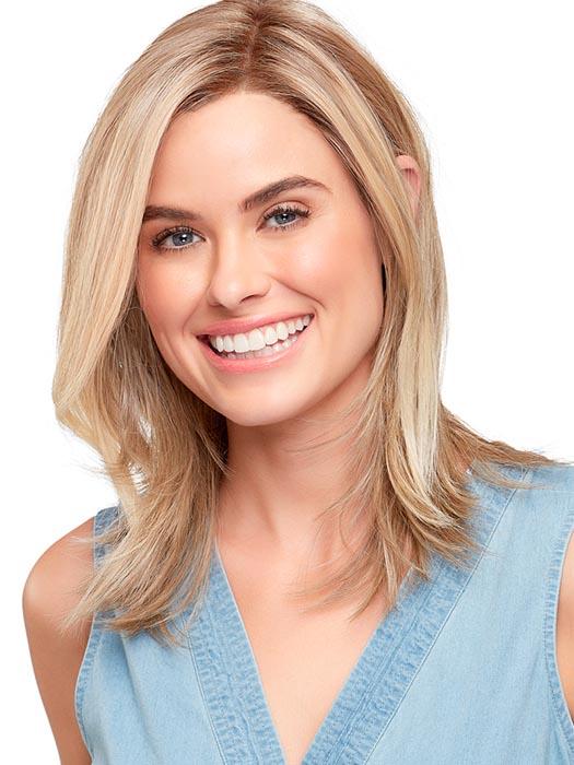 Drew Synthetic Lace Front Wig with Mono Top - Natural Looking Human Hair Wig for Women | Perfect for Cosplay, Daily Wear & Special Occasions