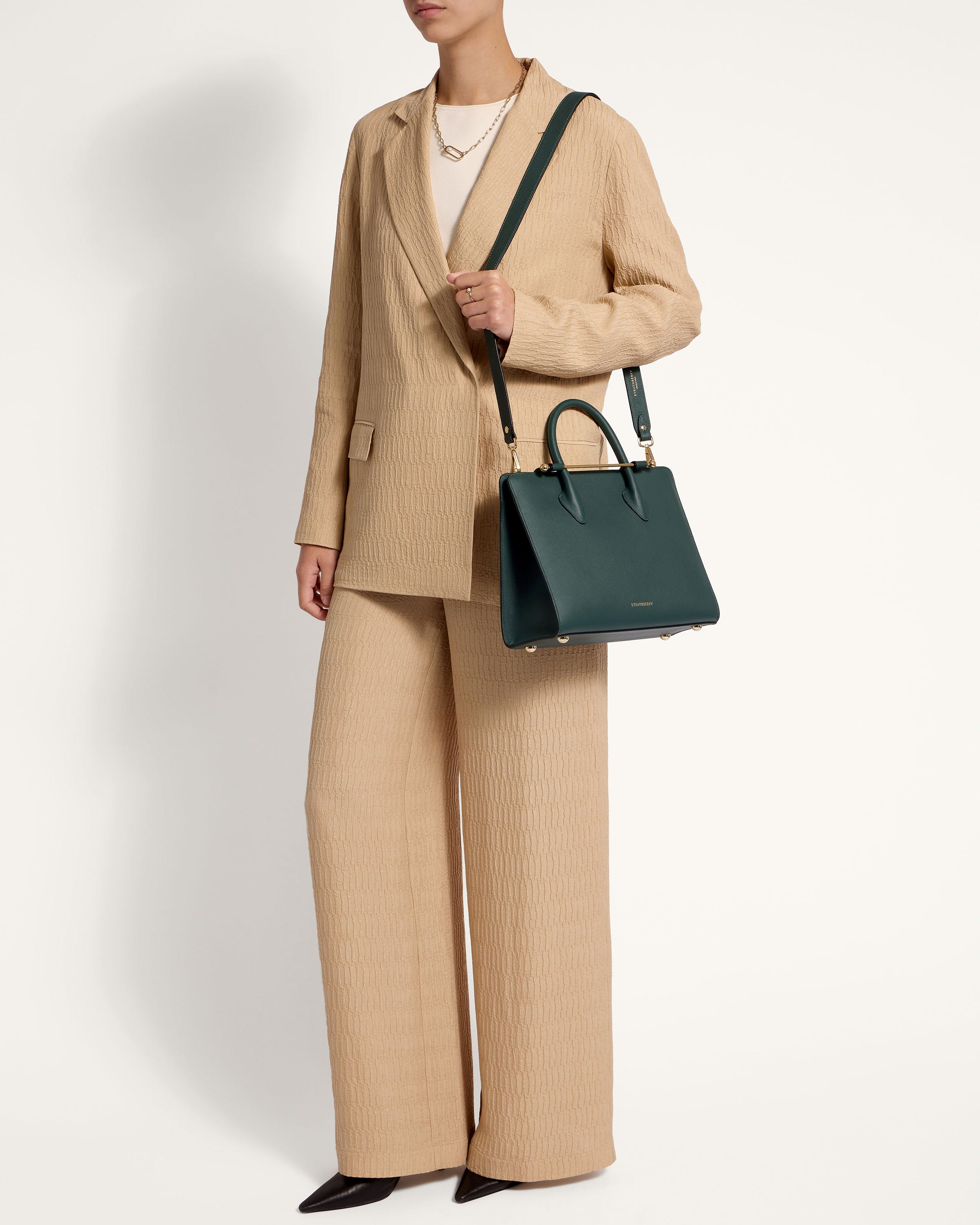 Stylish Midi Tote Bag in Bottle Green - Perfect for Work, Travel & Everyday Use | Durable & Fashionable Handbag for Women