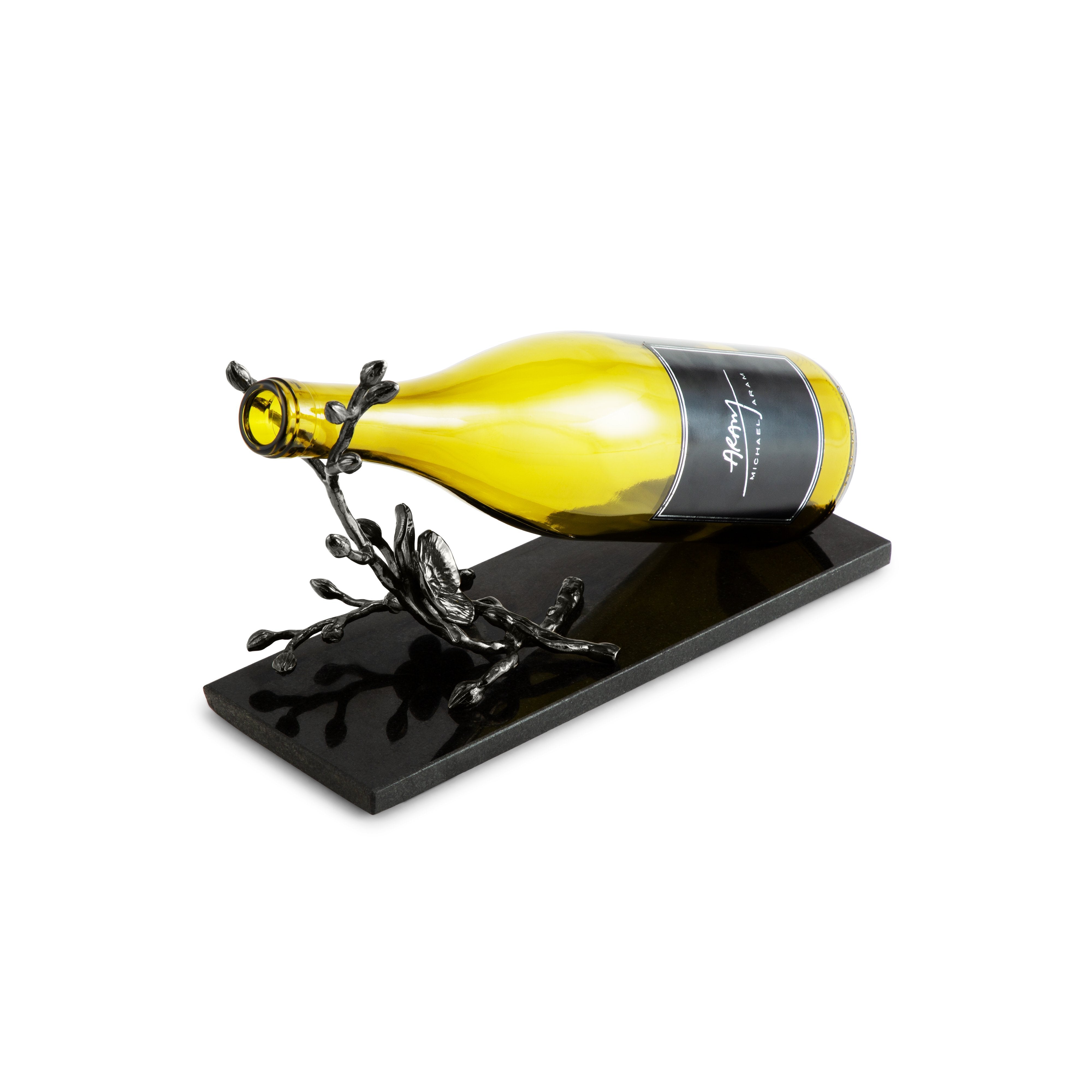 Black Orchid Wine Rest - Elegant Wine Glass Holder for Home Bar, Kitchen & Party Decor - Perfect for Wine Lovers & Entertaining Guests