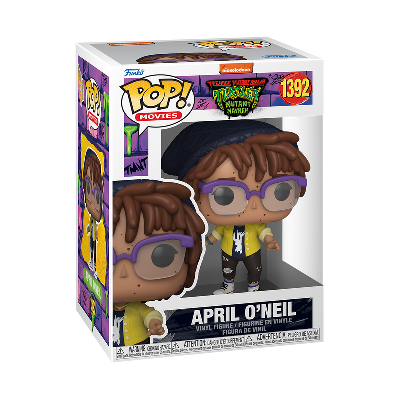 April O'Neil Funko Pop TMNT Mutant Mayhem #1392 with Protector Case - Teenage Mutant Ninja Turtles Collectible Vinyl Figure for Display & Gifts