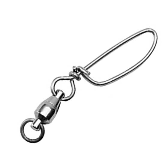 Premium Sampo Chrome Ball Bearing Snap Swivels - High Strength Fishing Swivel for Saltwater & Freshwater - Ideal for Lures, Rigs & Tackle Box Organization