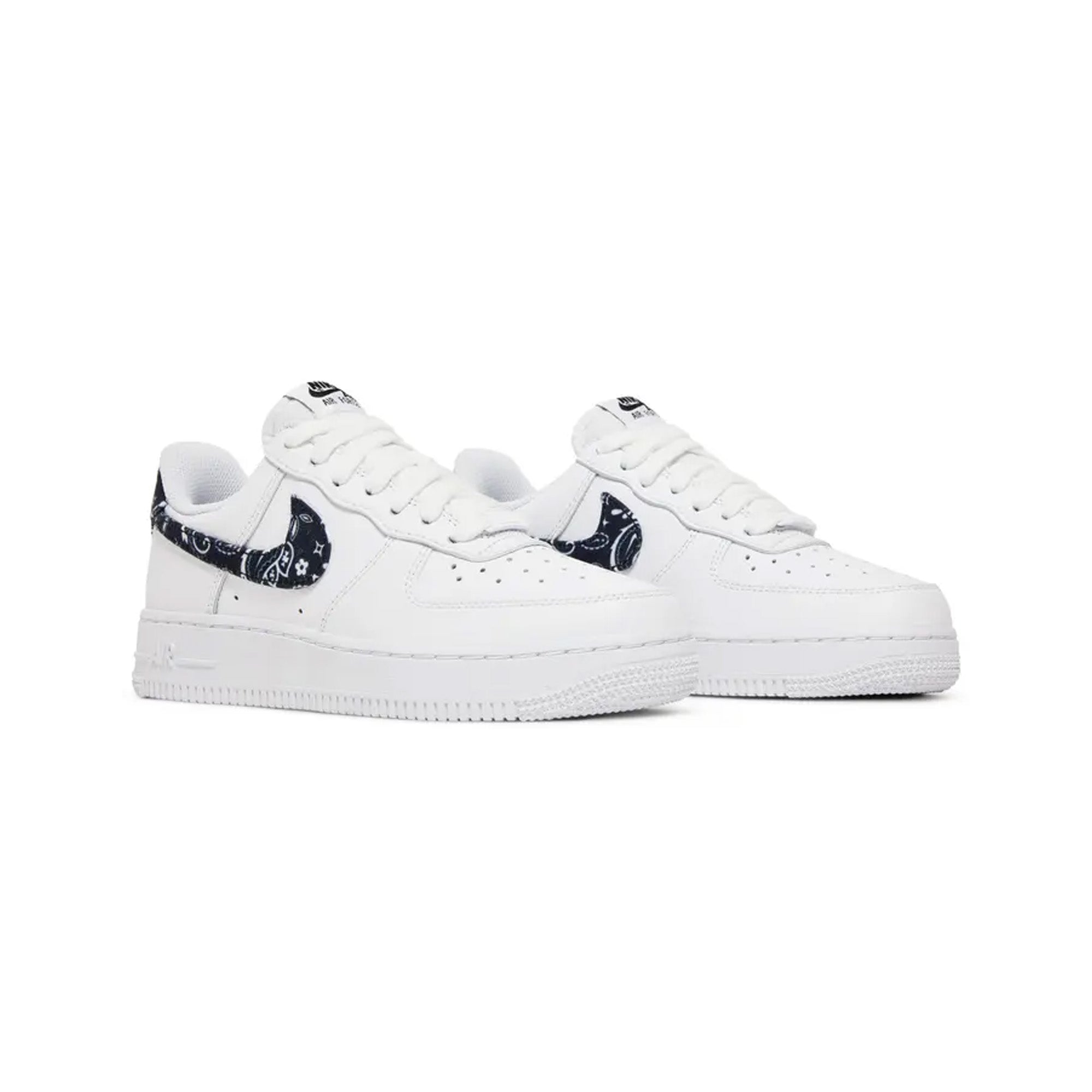 Nike Air Force 1 Low '07 White Black Paisley Women's Sneakers (2021) - Casual Streetwear & Everyday Fashion Shoes