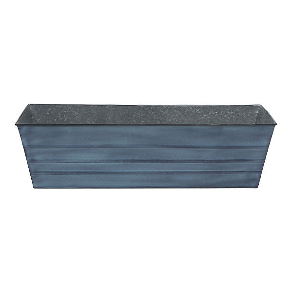 Galvanized Steel Flower Box Planter - Rustproof Outdoor Garden Container for Plants, Flowers & Herbs - Perfect for Patio, Balcony & Window Sill Decor