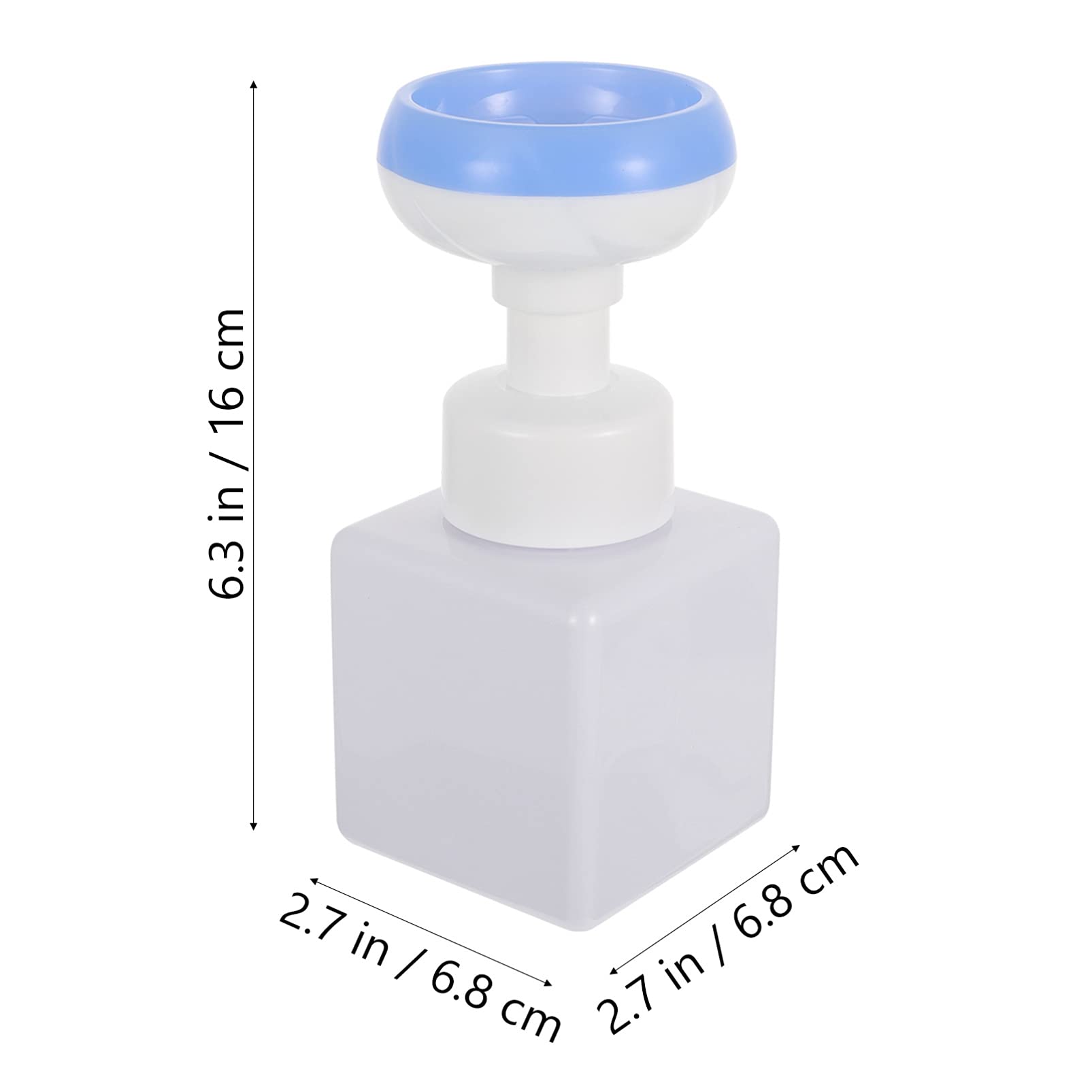 Cabilock 2-Pack 250ml Plastic Foamer Pump Bottles - Refillable Travel Lotion Containers, Foaming Soap Dispenser for Shampoo, Liquid & Hand Wash | Portable for Gym, Camping & Airplane Toiletries