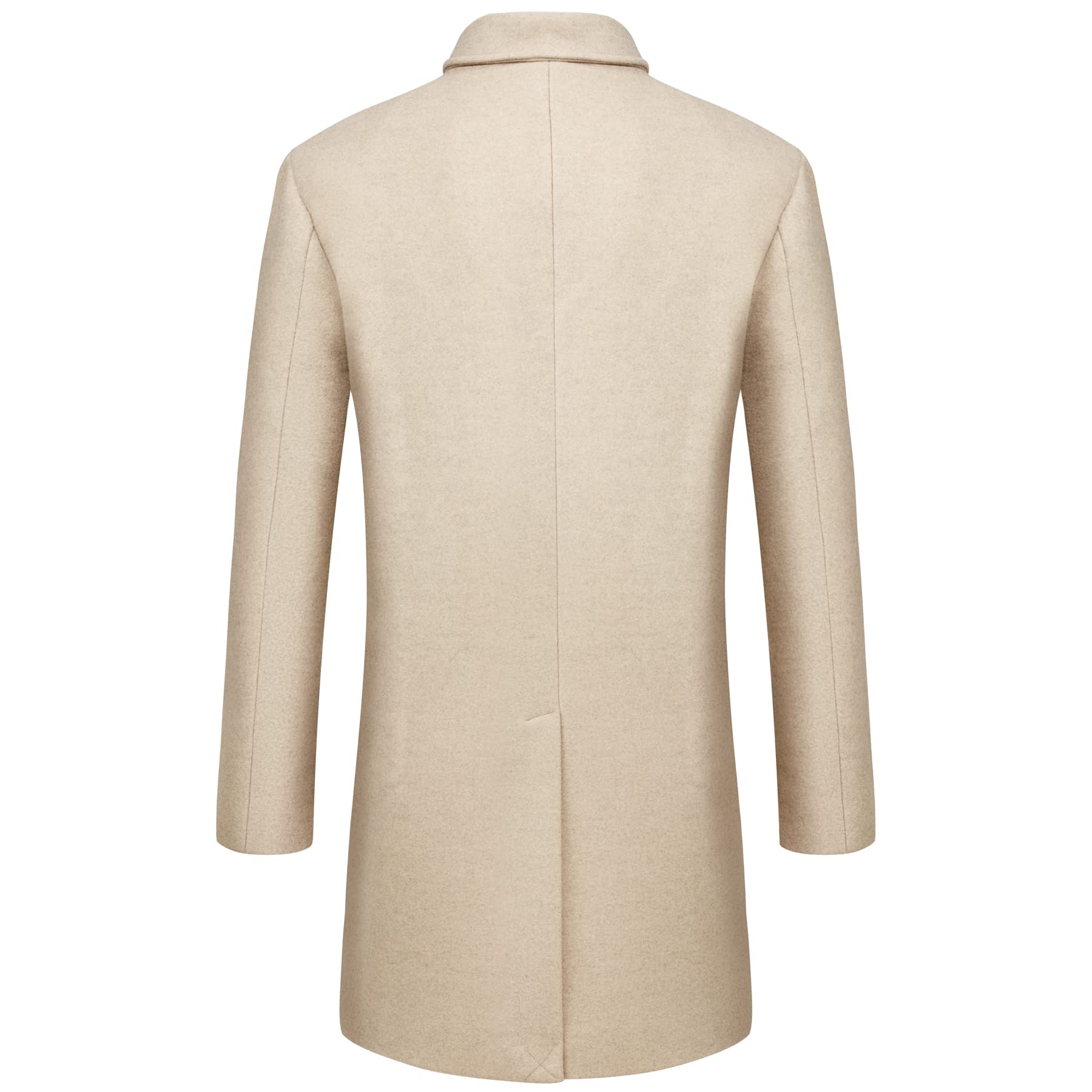 WULFUL Men's Slim Fit Wool Trench Coat - Warm Winter Overcoat for Business, Office & Formal Occasions | Water-Resistant & Windproof Outerwear for Cold Weather