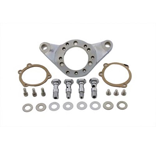 V-Twin 34-1510 Chrome Billet Air Cleaner Bracket Kit - Compatible with Harley Davidson Motorcycles, Easy Installation for Improved Performance - Perfect for Custom Bike Builds & Engine Upgrades