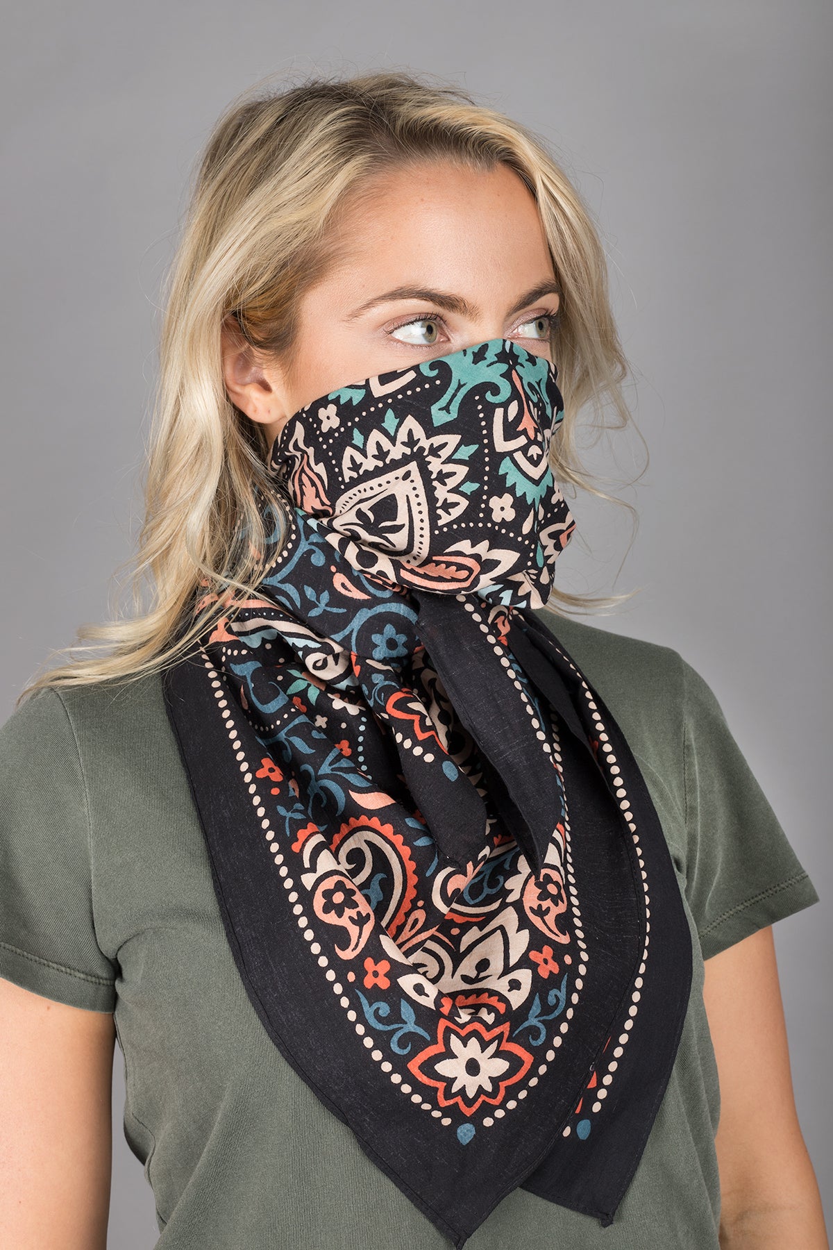 Premium Cotton Bandana - Oversized Soft & Breathable Fashion Scarf for Women & Men - Perfect for Outdoor Activities, Sports, and Everyday Style