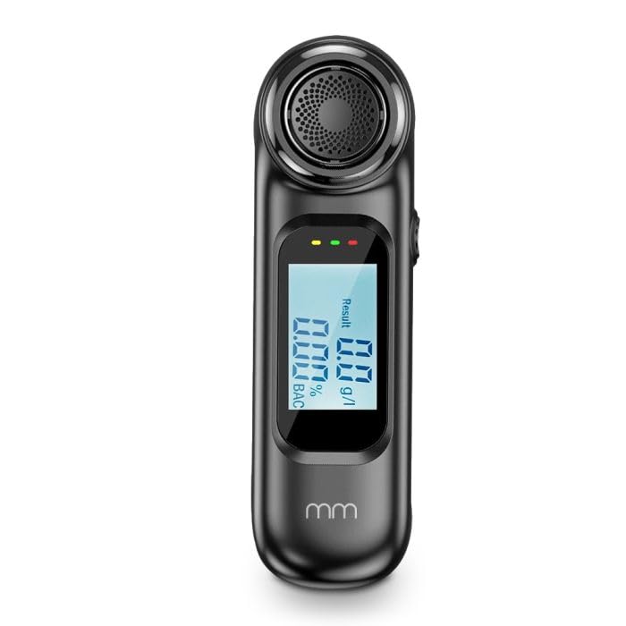 MM - Mini Breathalyzer | Portable Alcohol Tester for Personal & Professional Use | Accurate BAC Detection | Perfect for Parties, Driving Safety & Workplace Testing