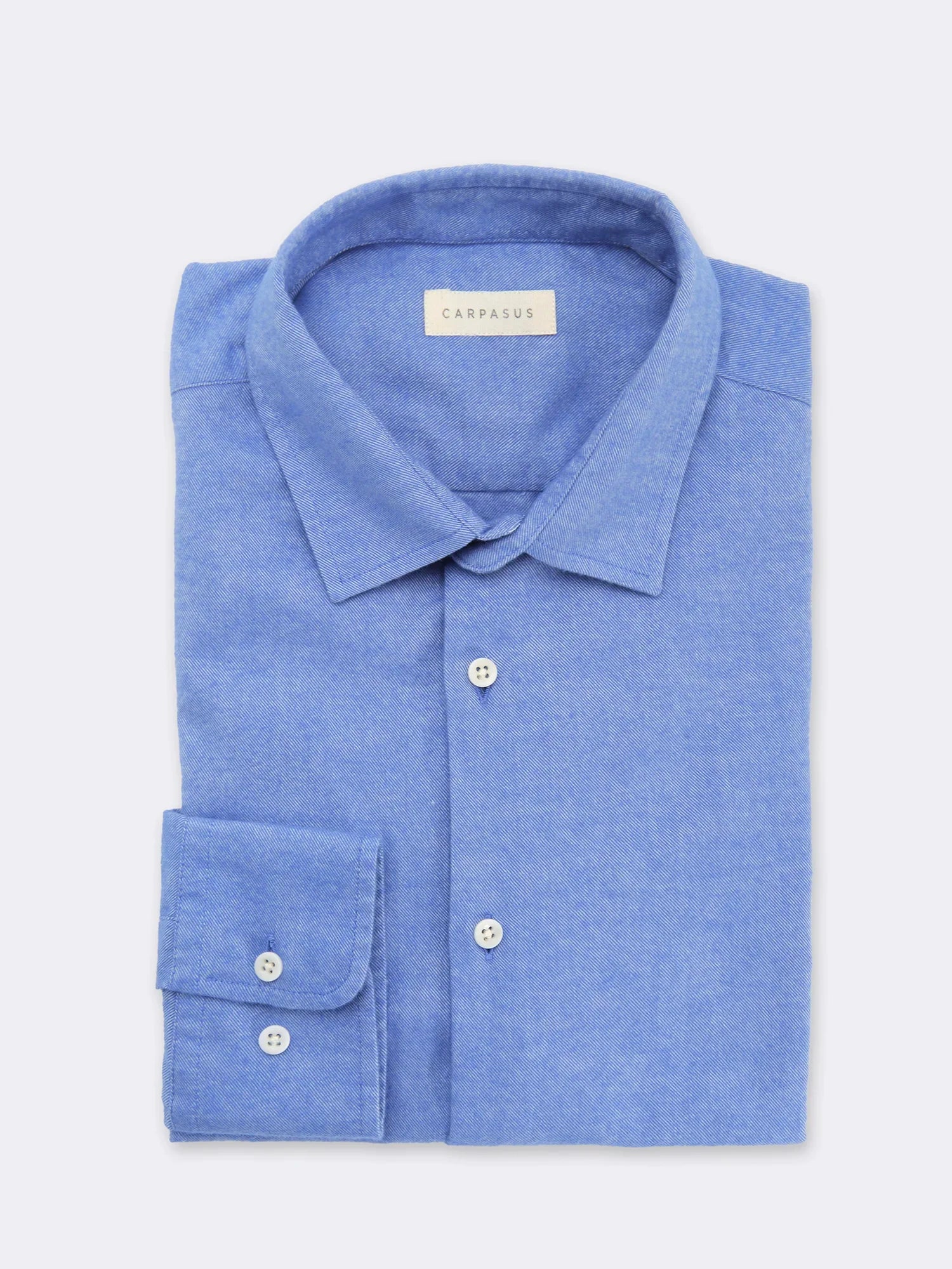 Men's Flannel Shirt - Soft Plaid Button Down Shirt for Men, Warm Casual Long Sleeve Shirt in Chestnut & Sky Blue - Perfect for Outdoor Camping, Hiking and Fall Layering