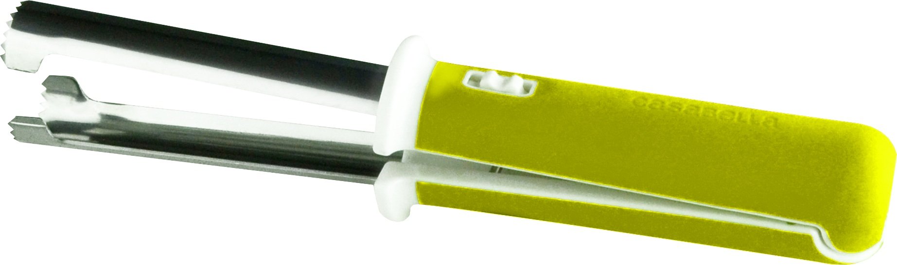 Casabella Stainless Steel Apple Corer - Green Kitchen Tool for Easy Fruit Prep | Perfect for Baking, Snacks & Healthy Eating