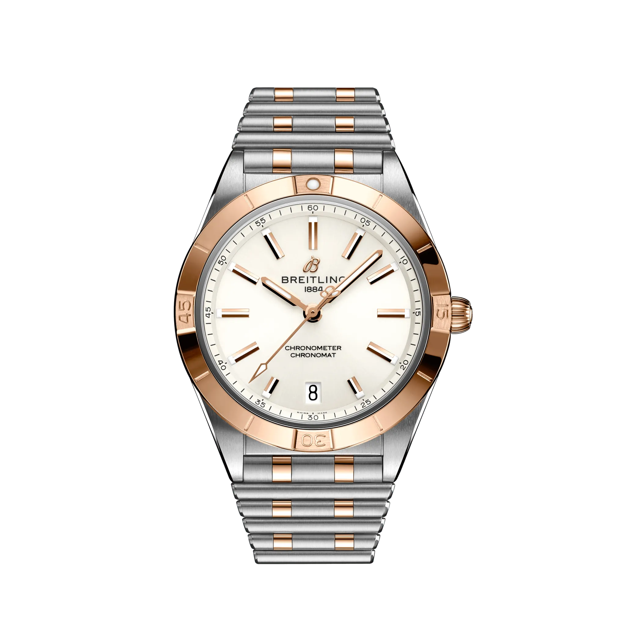 Breitling Chronomat Automatic 36 18K Rose Gold & Stainless Steel Men's Luxury Watch - Perfect for Business, Formal Events & Everyday Wear