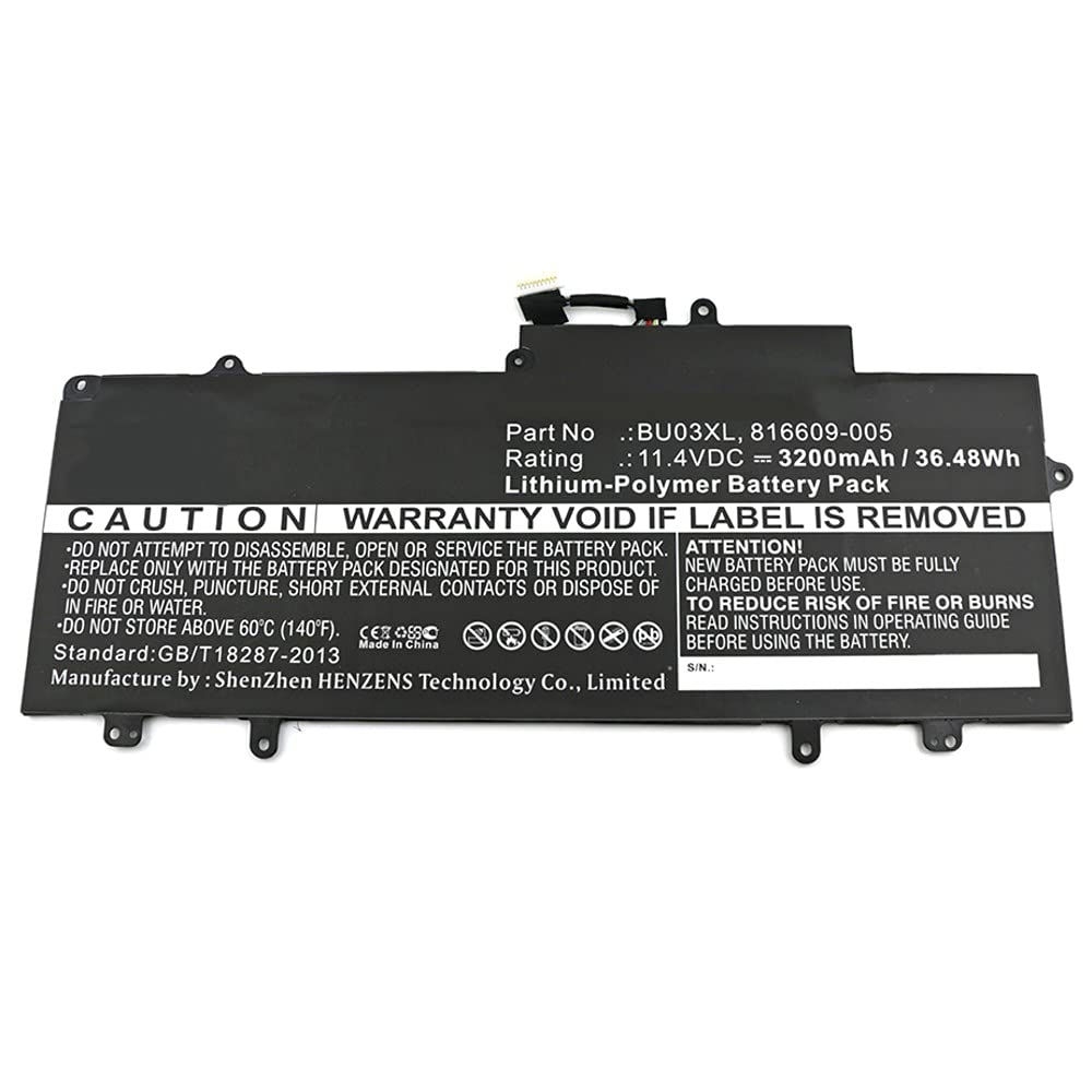 Synergy Digital Notebook Laptop Battery for HP 14-AK010NR 14-AK013DX Chromebook 14 G4 1434 - 11.4V 3200mAh Li-Polymer Replacement Battery | Perfect for Work, Study & Travel Use