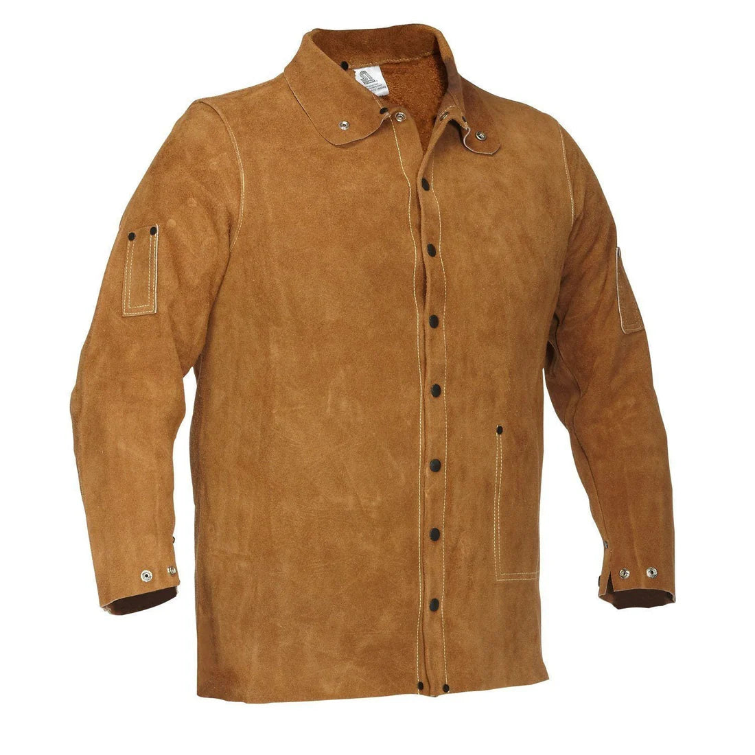 FORCEFIELD Leather Welding Jacket 024 9030 - Heavy Duty Flame Resistant Workwear for Metal Fabrication, Blacksmithing & Industrial Safety - Perfect for Welders, Construction Workers & DIY Enthusiasts