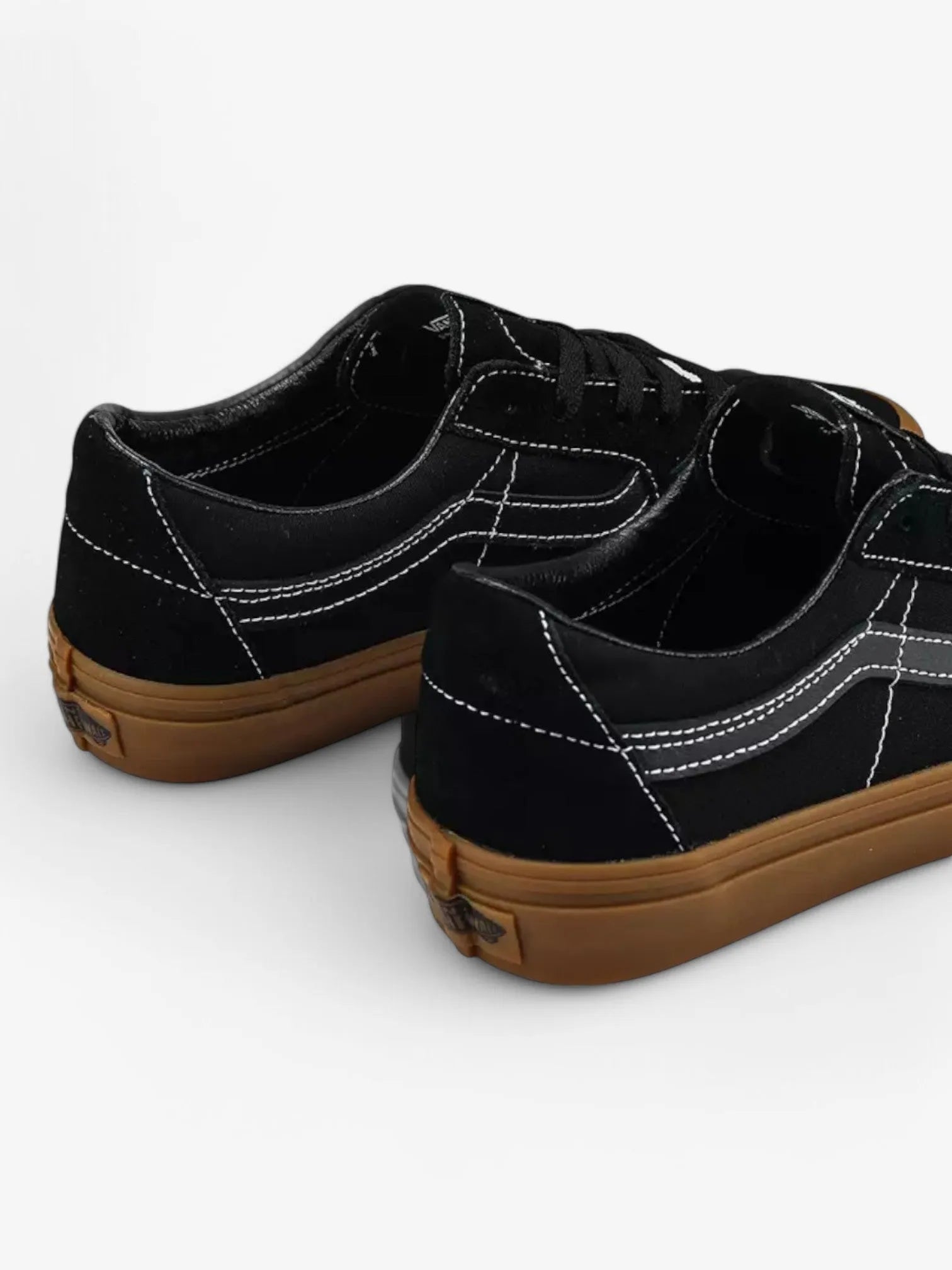 Vans Sk8 Low Sneakers - Black & Brown Classic Skate Shoes for Men & Women | Casual Wear, Skateboarding & Street Style