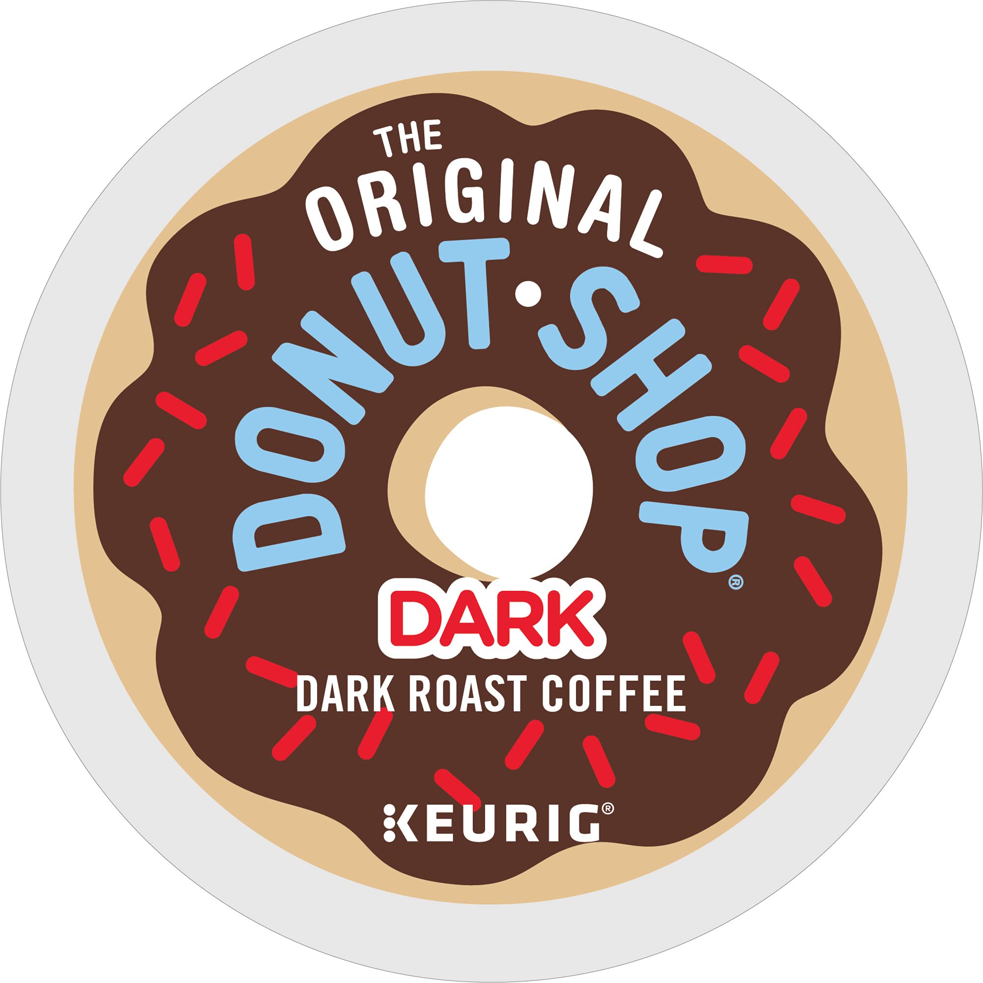 The Original Donut Shop Dark Roast Coffee K-Cups - 12 Count | Bold & Rich Flavor | Perfect for Morning Brew & Office Coffee Break