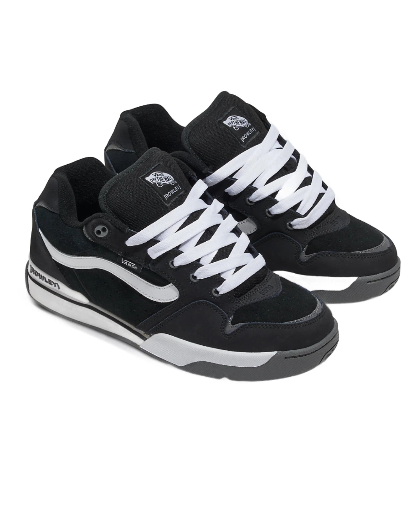 VANS Rowley XLT Skate Shoes for Men - Black & White High-Performance Sneakers for Skateboarding & Streetwear Fashion