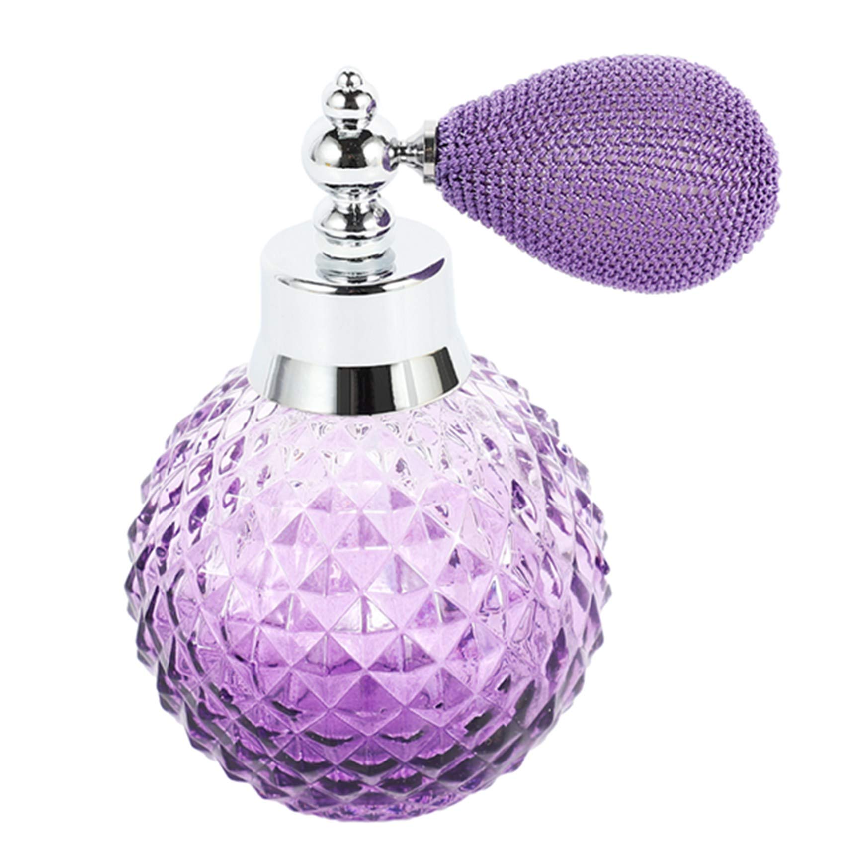 Moonsun 110ML Vintage Crystal Spray Perfume - Refillable Glass Atomizer with White Elegant Design | Perfect for Travel, Gift & Daily Fragrance Refresh
