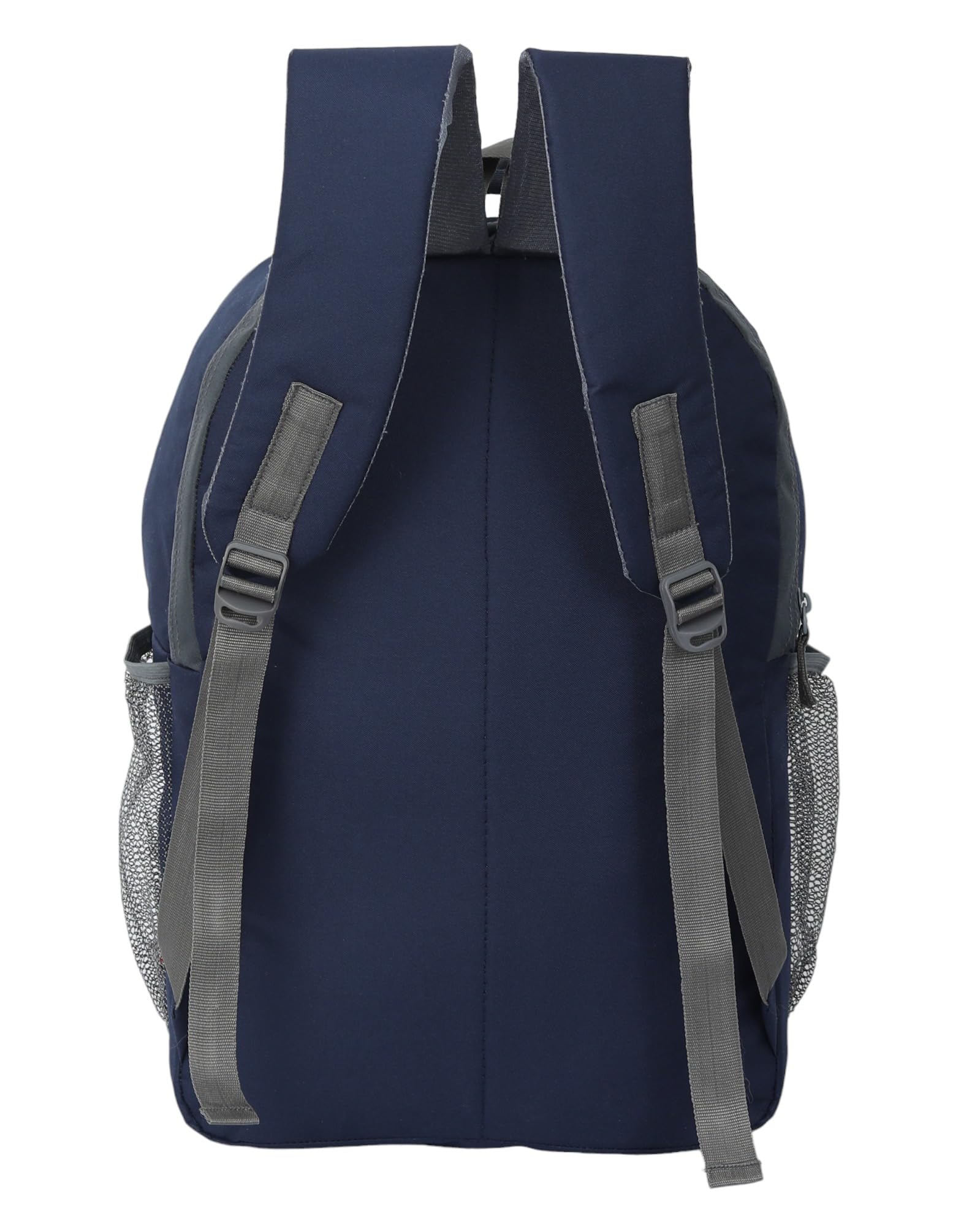 Waterproof School Backpack for College Students - Durable Laptop Bag with Analog Watch for Men & Women (Navy Blue) - Perfect for School, Travel & Outdoor Activities