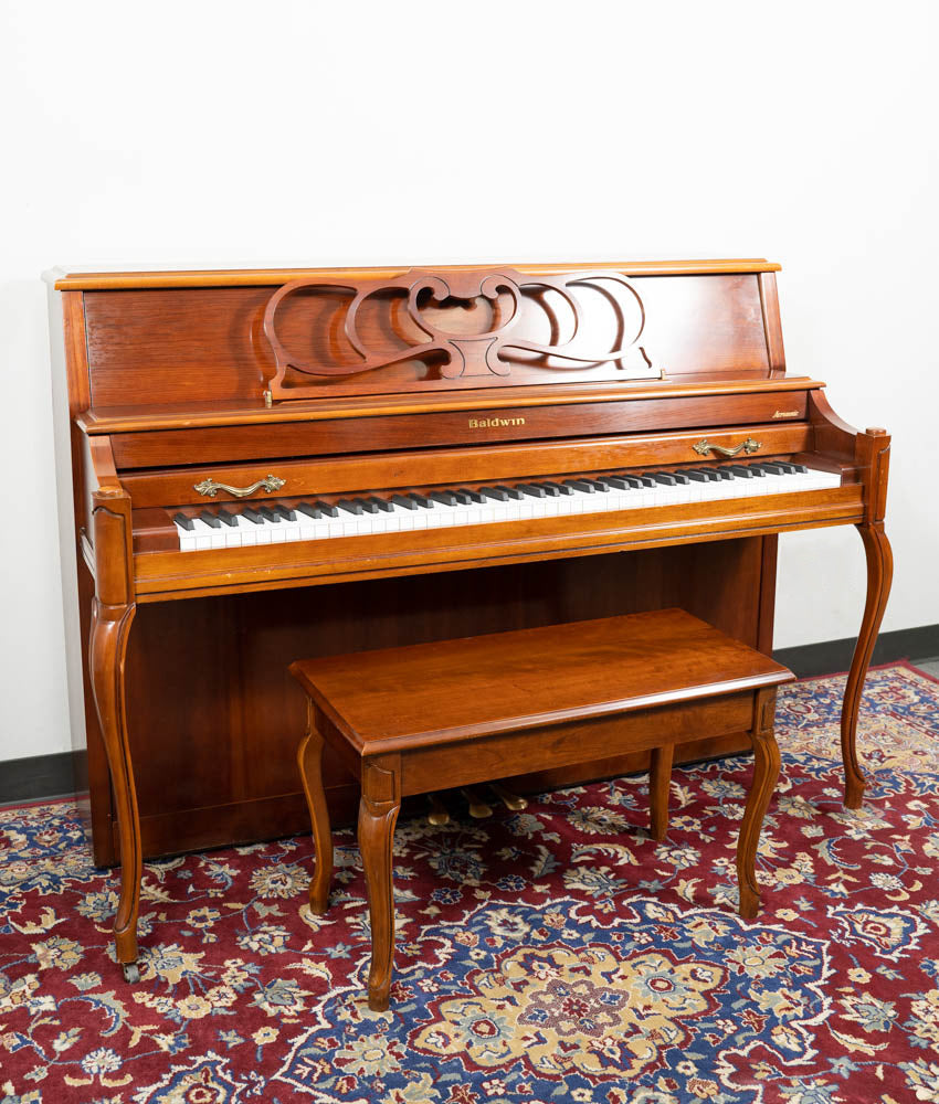 Baldwin 2076 Upright Piano in Satin Walnut Finish - Premium Acoustic Piano for Home, Studio & Church | Perfect for Beginners & Professional Pianists