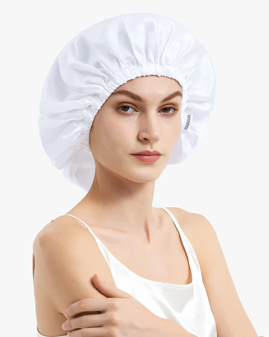 Luxury Silk Sleep Caps for Women - Soft & Breathable Hair Protection for Nighttime & Travel - Perfect for Curly Hair & Natural Hair Care