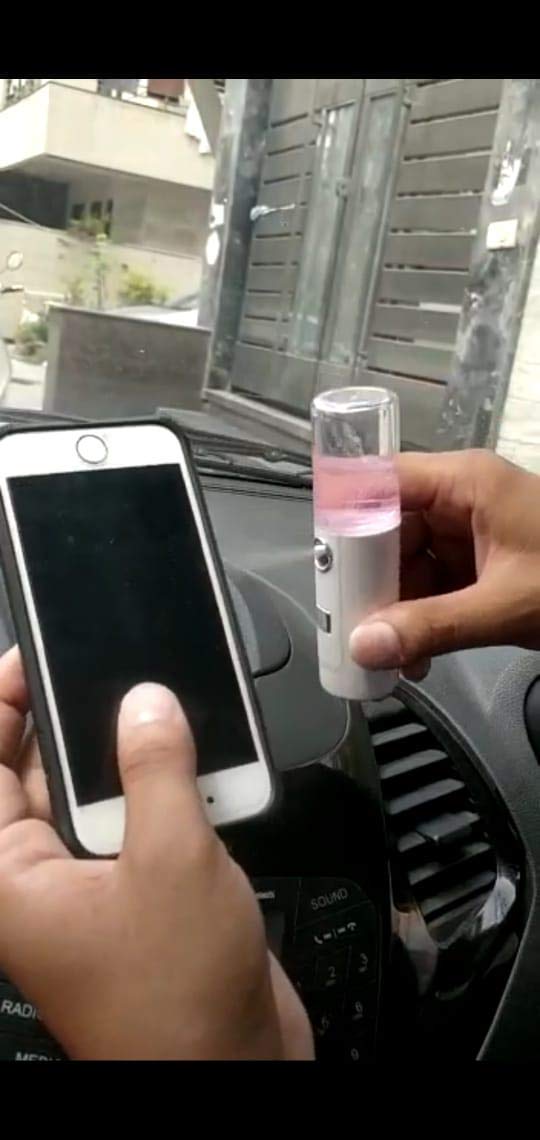 Ronest Portable Nano Mist Spray - Mini Sanitizer & Fog Machine for Cars, Phones, Money Disinfection | Travel, Office & Home Use