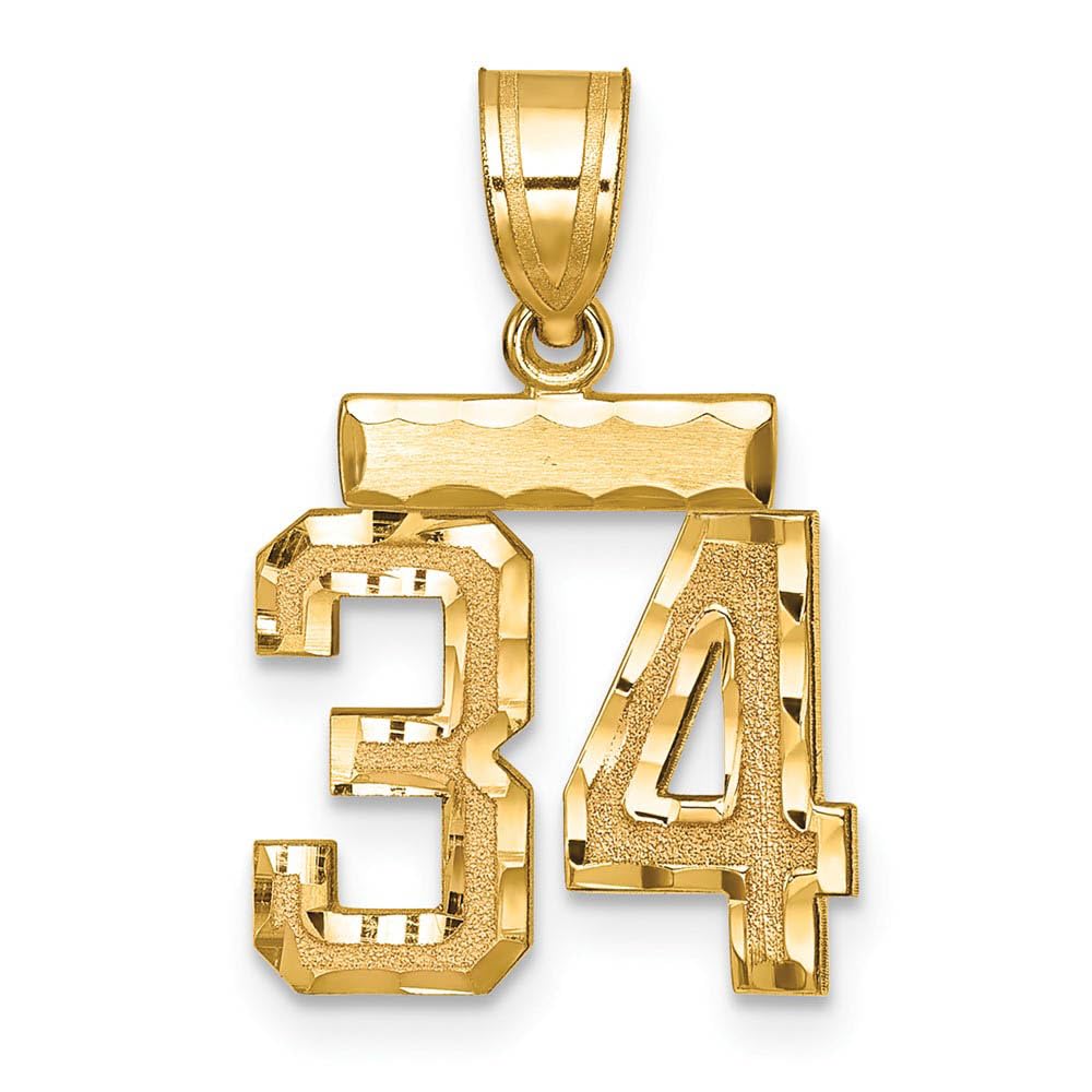 14k Yellow Gold Black Bow Pendant - Varsity Collection for Gifts