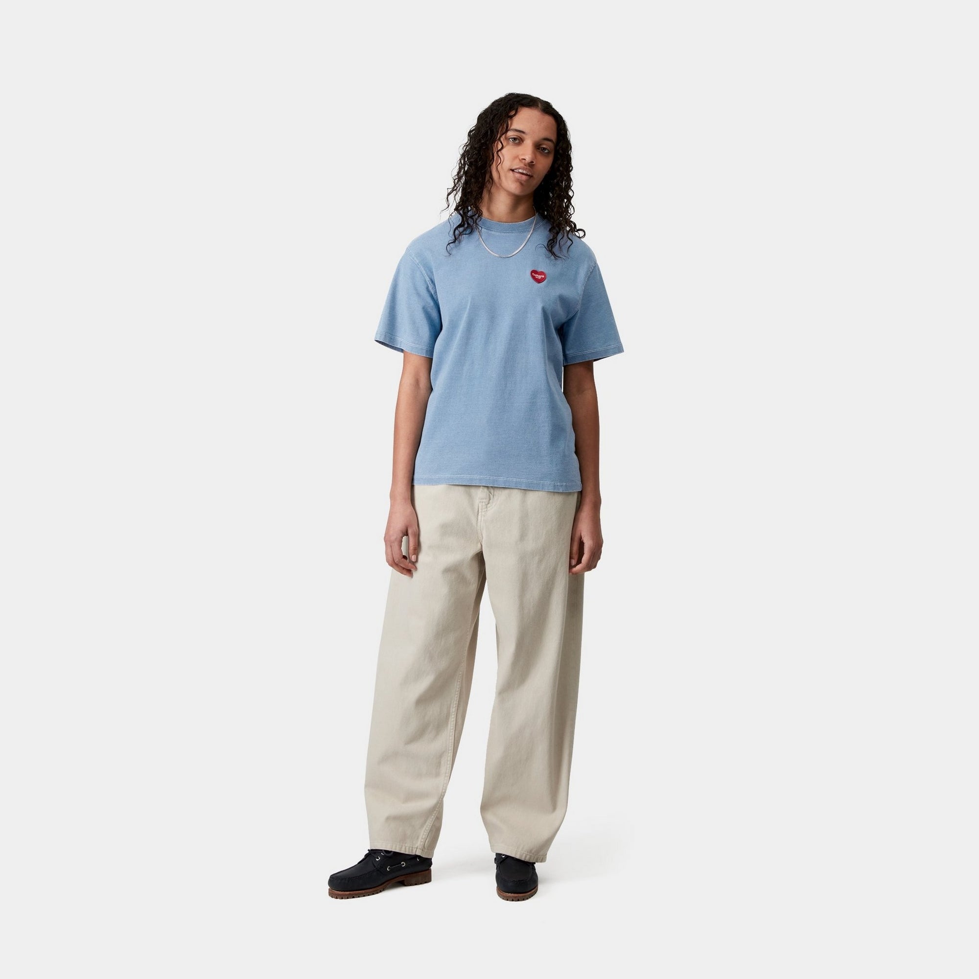 Women's Light Blue Ingo T-Shirt - Soft Cotton Casual Tee for Everyday Wear | Perfect for Outings, Work & Relaxing at Home