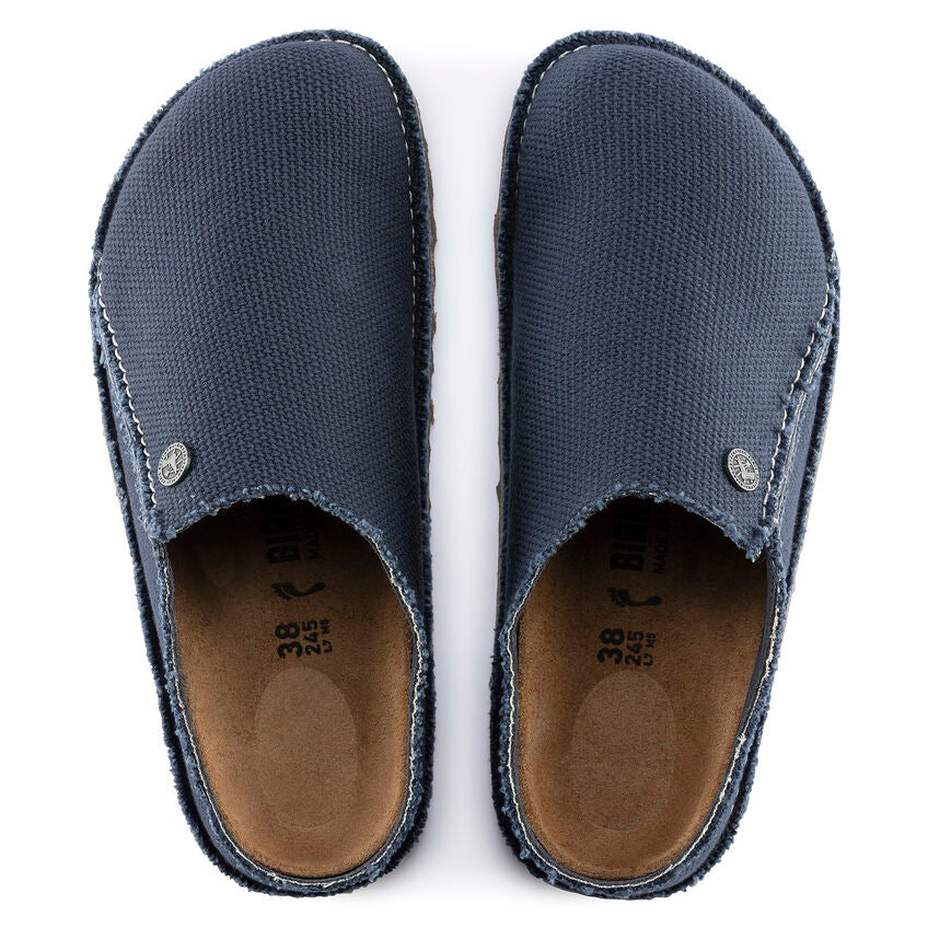 Birkenstock Zermatt Canvas Textile Leather Slippers - Comfortable House Shoes for Men & Women | Perfect for Indoor Relaxation, Spa Days & Cozy Evenings at Home