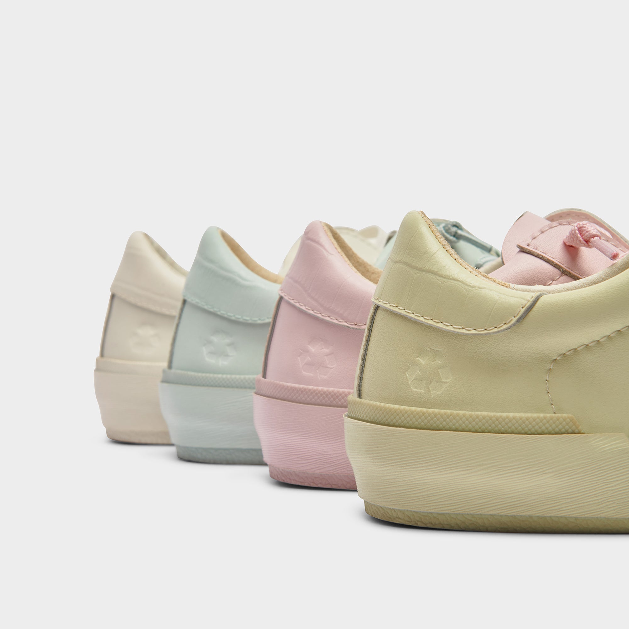 ZINA 360 White Recycled Leather Sneakers - Eco-Friendly Comfort Shoes for Women | Perfect for Running, Walking & Casual Wear