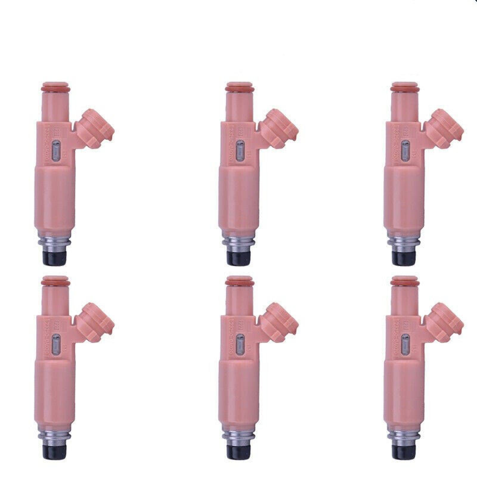 High Impedance Fuel Injector for Toyota 23250-20030 / FJ644 - 6X Fuel Injector Replacement - Car Accessories for Improved Engine Performance & Fuel Efficiency (Ideal for Off-Roading, Daily Commuting & Performance Upgrades)