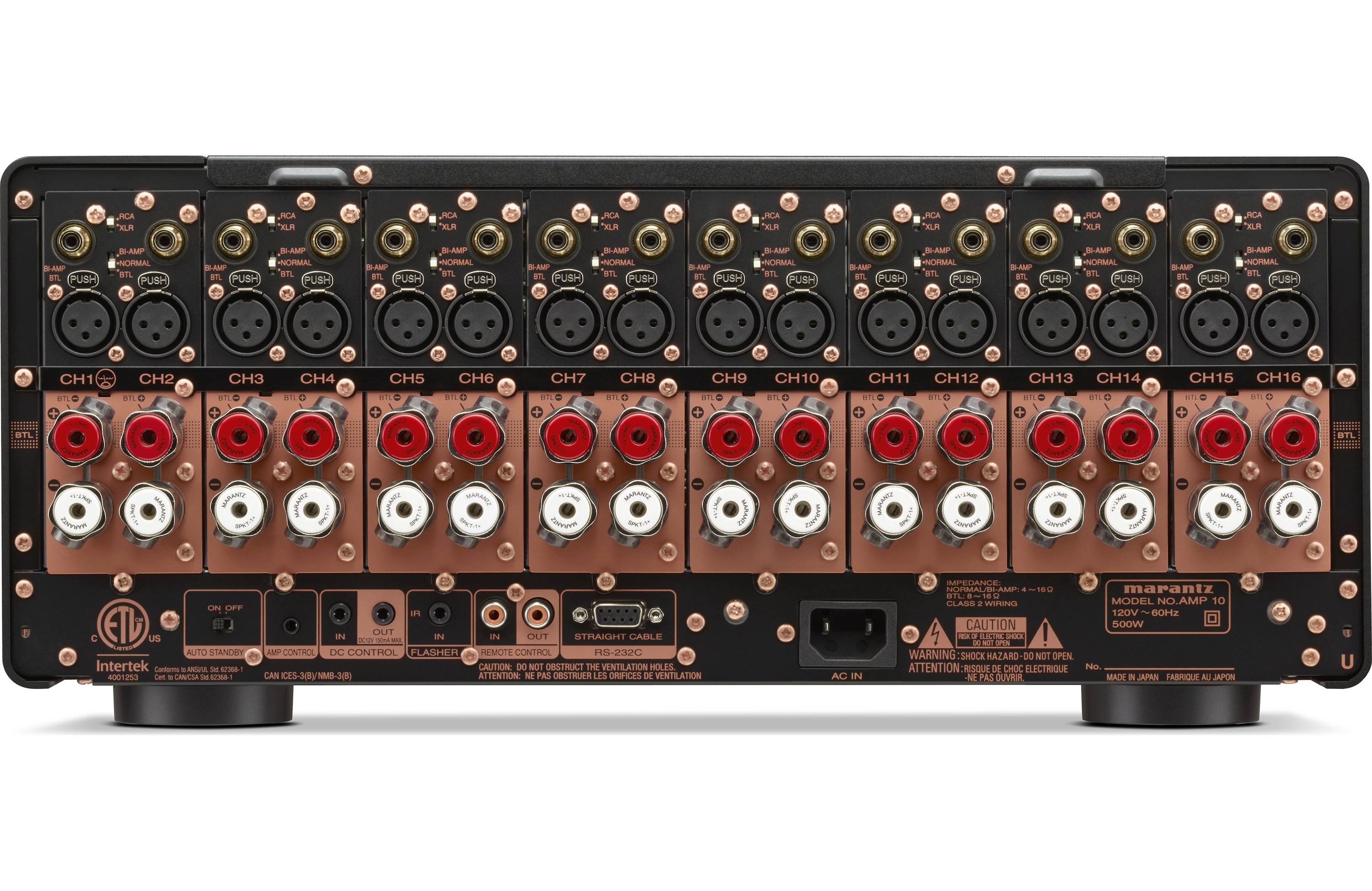 Marantz AMP 10 Reference 16 Channel Power Amplifier - High-End Home Theater Audio System for Movie Nights & Music Listening
