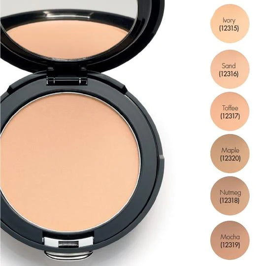 Velvet Finish Mineral Foundation Powder SPF12 - Mocha Shade | Oil-Free, Long-Lasting Coverage for Flawless Skin | Perfect for Daily Wear & Special Occasions