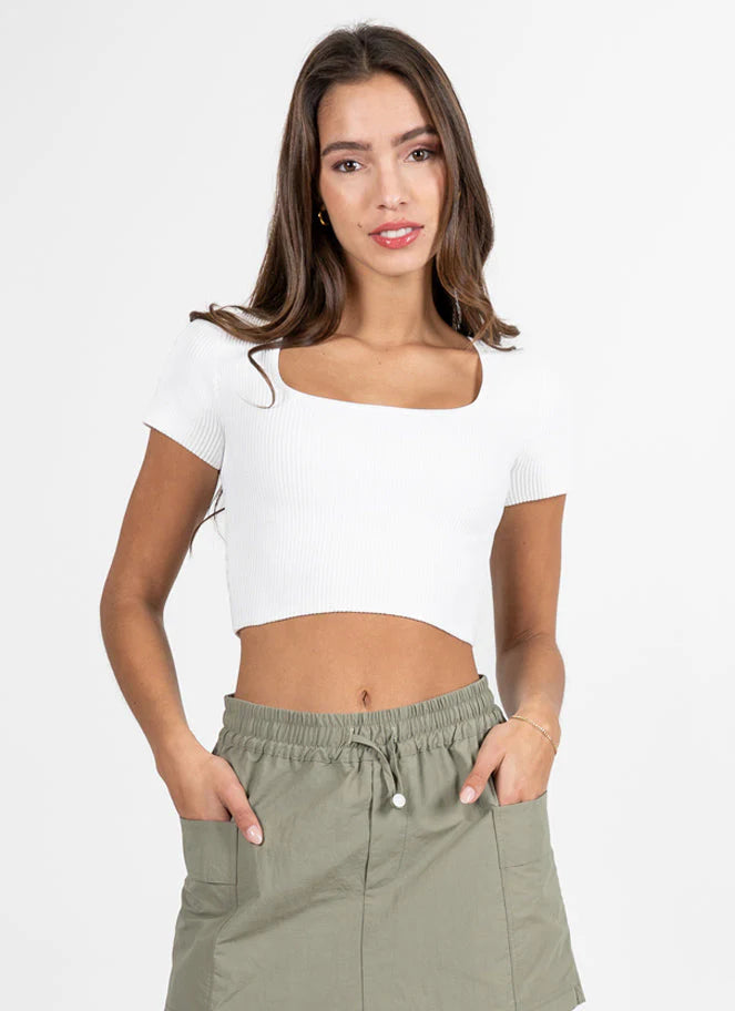 Freyja Ottoman Short Sleeve Women's Blouse - Casual Summer Tops for Women | Perfect for Beach, Vacation & Everyday Wear