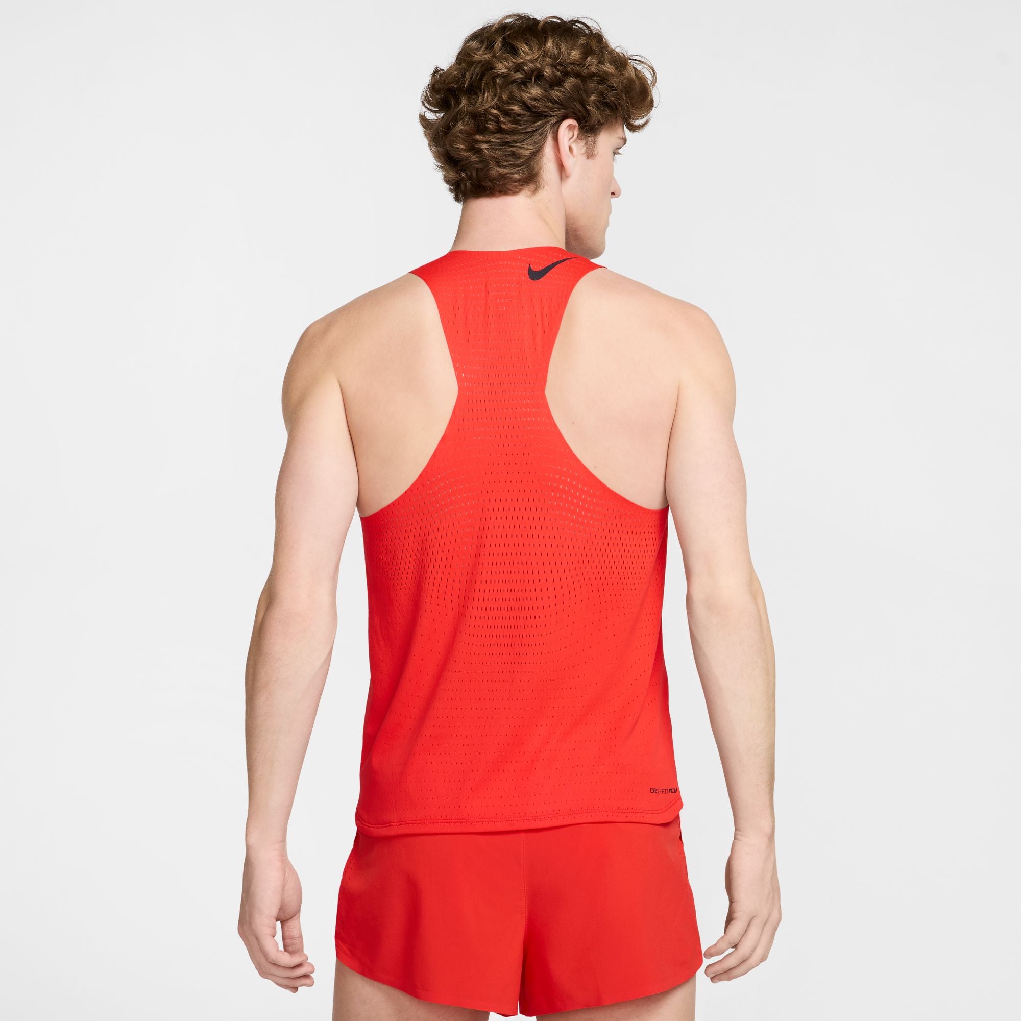 Men's AeroSwift Dri-FIT ADV Running Singlet - Lightweight Moisture-Wicking Performance Shirt for Marathon & Training (696 LT Crimson/Black) - Perfect for Summer Running, Gym Workouts & Outdoor Sports