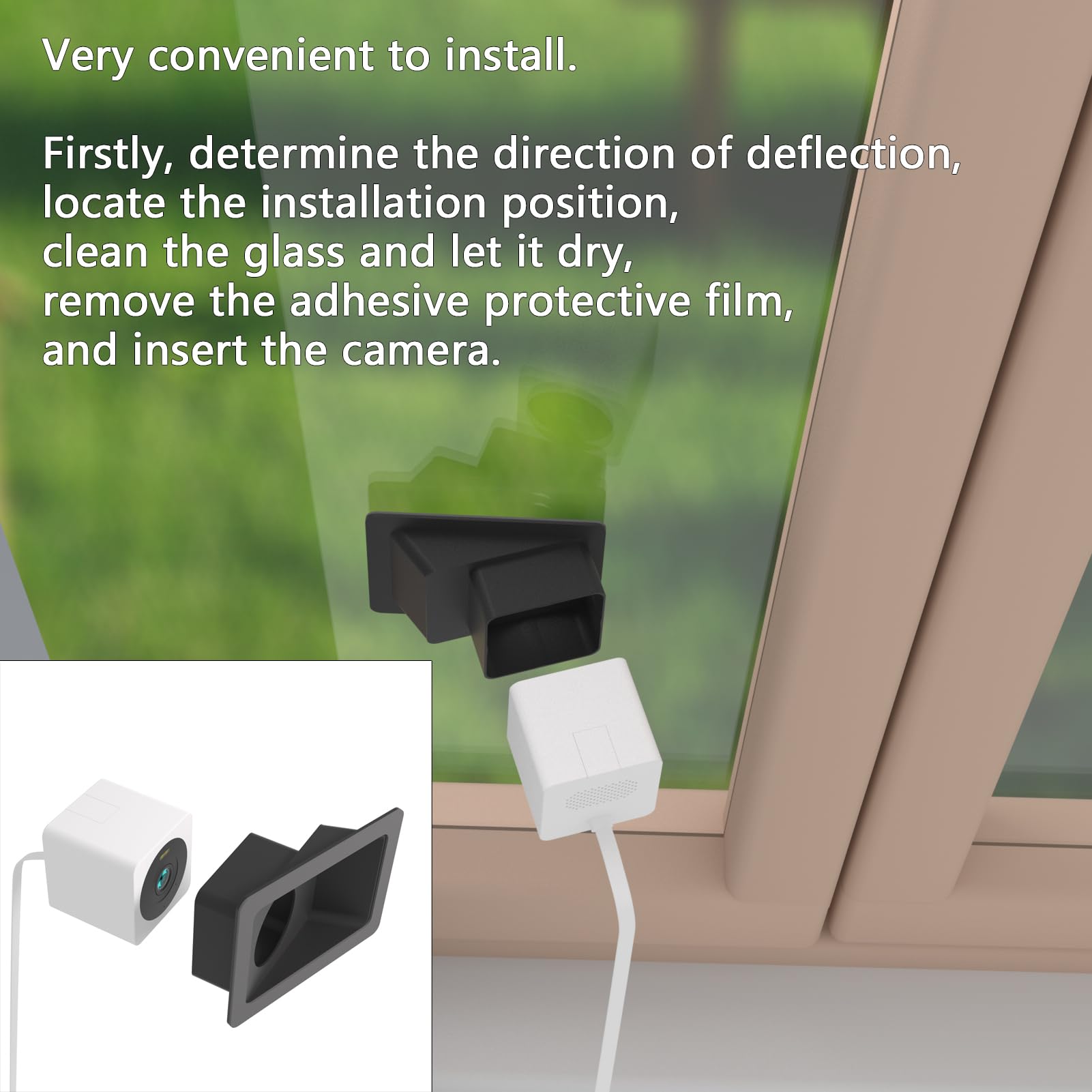 Wyze Cam OG Angled Window Mount with 20° Tilt - Optimized for Through-Window Security Camera Use, Ideal for Home & Office Surveillance