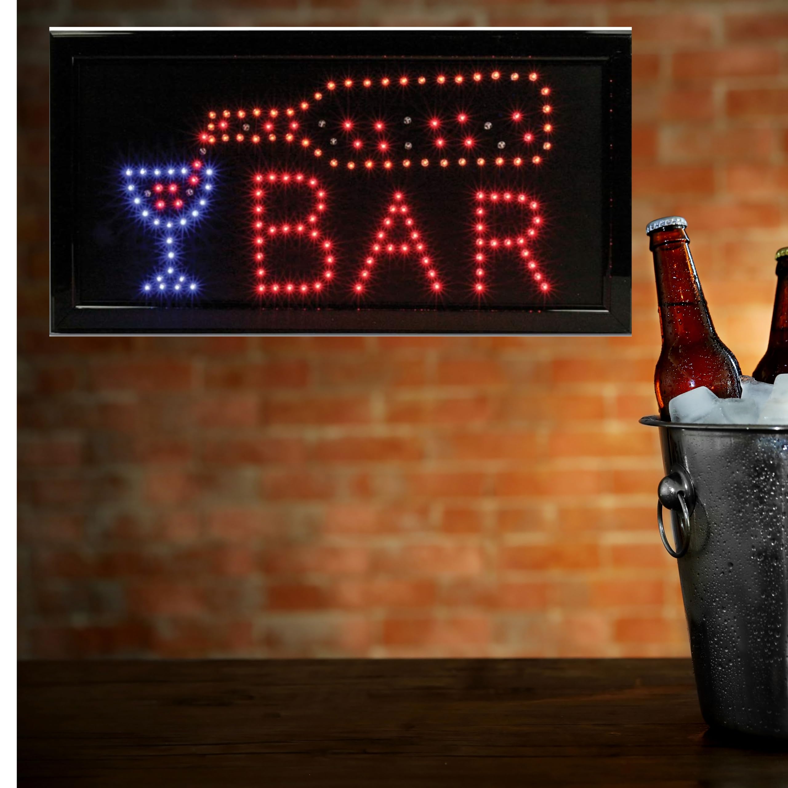 LED Neon Bar Sign - Custom Lighted Man Cave Decor for Home & Business - Durable Bar Accessories & Unique Gifts for Men - Perfect for Game Rooms, Pubs, and Home Bars