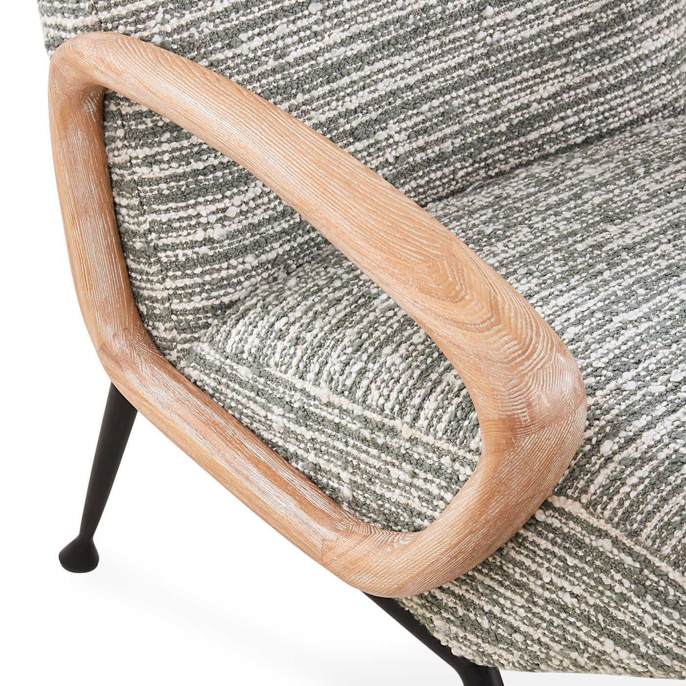 Gainsbourg Lounge Chair - Modern Mid-Century Style Accent Chair for Living Room, Bedroom & Office - Comfortable Upholstered Armchair with Wooden Legs - Perfect for Relaxing, Reading & Decor