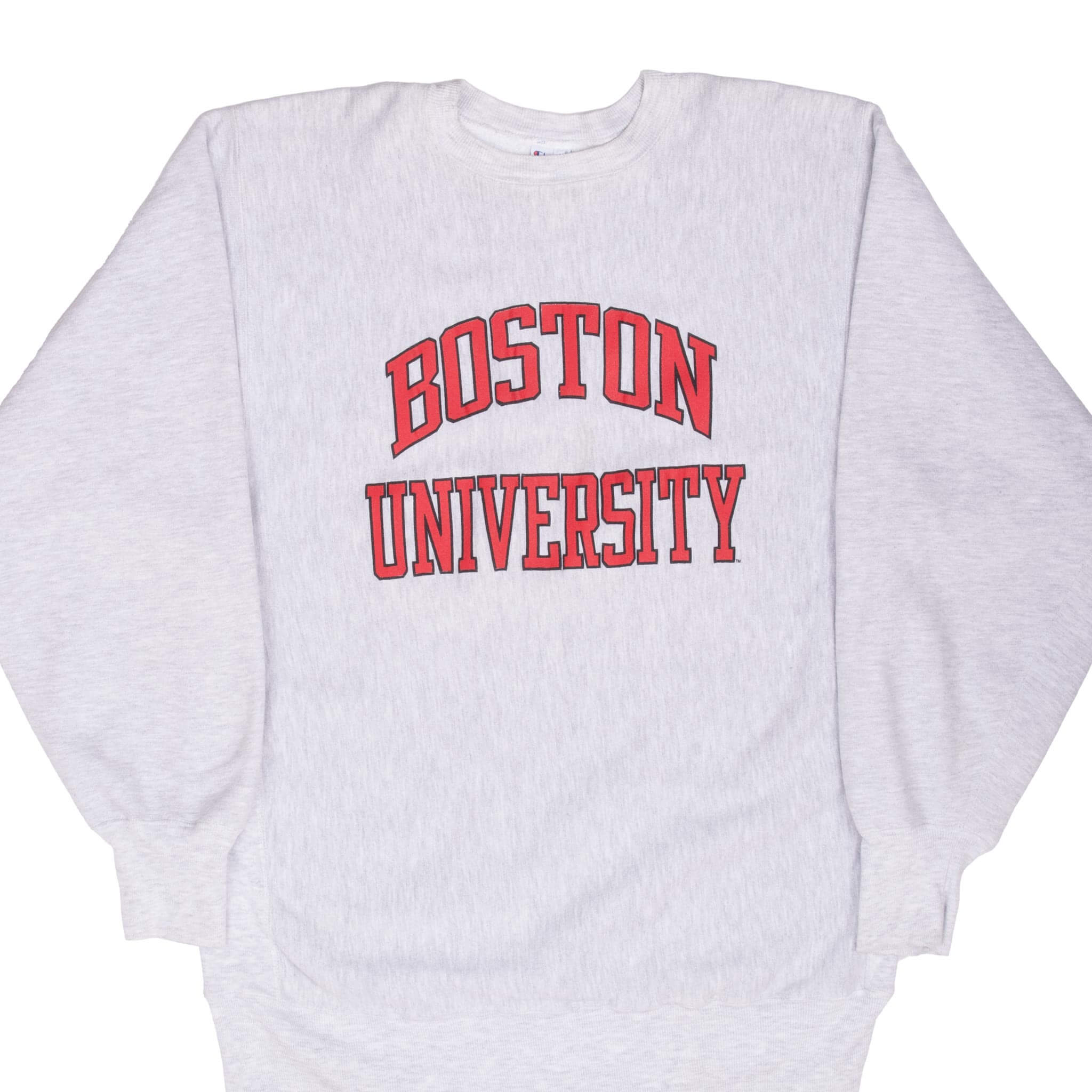 Vintage Champion Reverse Weave Boston University Crewneck Sweatshirt 1990s XL - Retro College Apparel for Casual Wear & Street Style Fashion