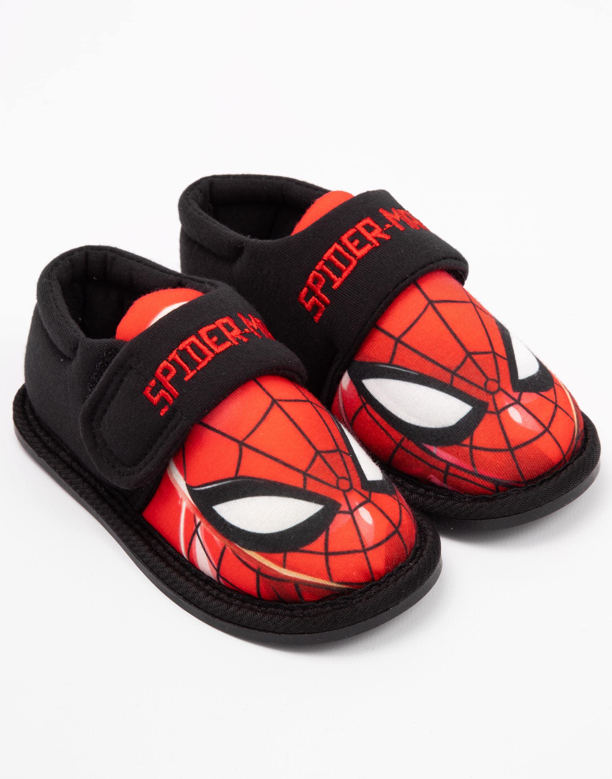 Marvel Spider-Man Slippers for Boys - Kids Superhero House Shoes & Loafers - Soft & Comfortable Indoor/Outdoor Slippers for Playtime, Cosplay & Home Wear