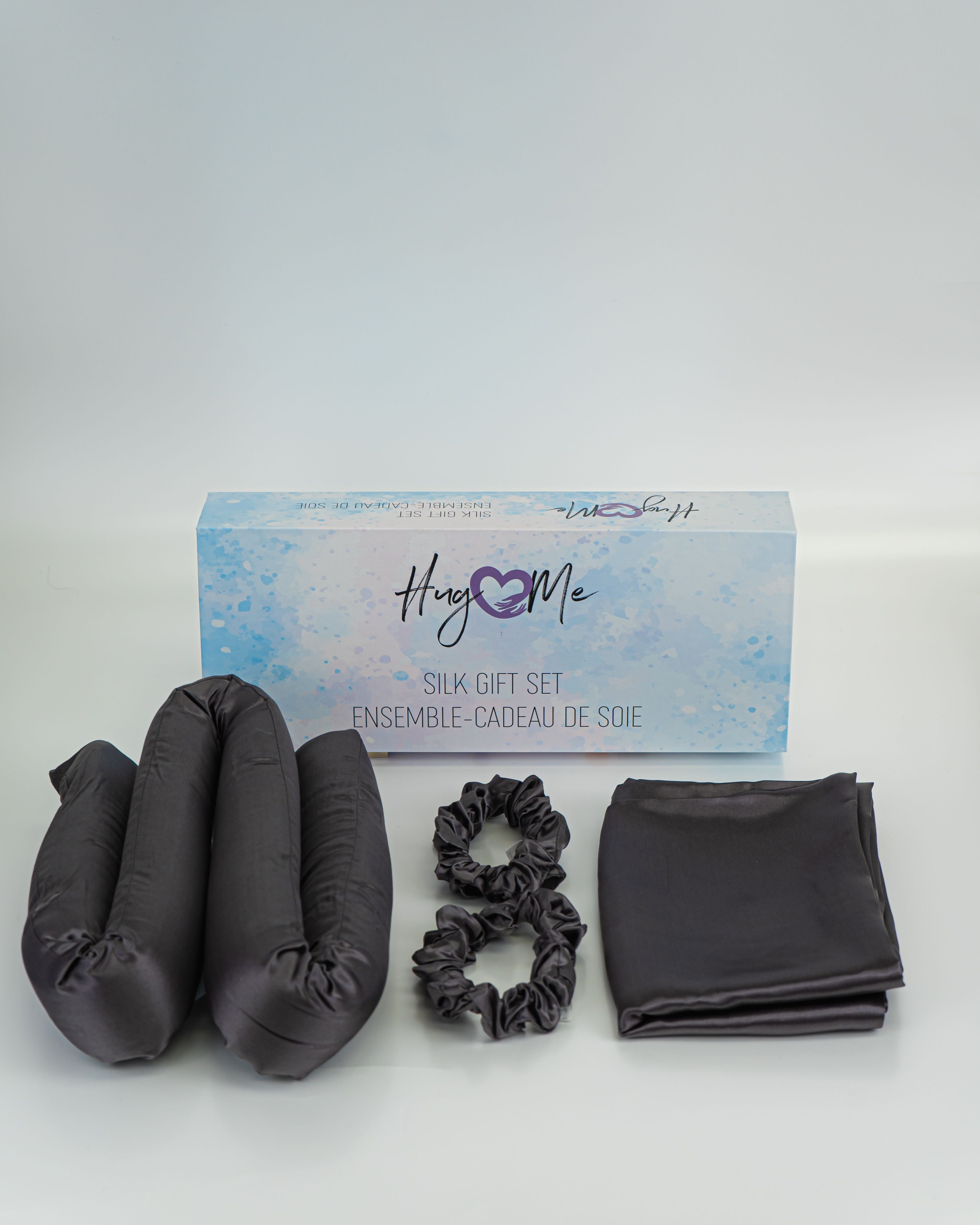 Luxury Hug Me Silk Gift Set for Women - Soft & Elegant Silk Scarf & Sleep Mask - Perfect for Birthday, Anniversary, Valentine's Day Gifts & Relaxing at Home