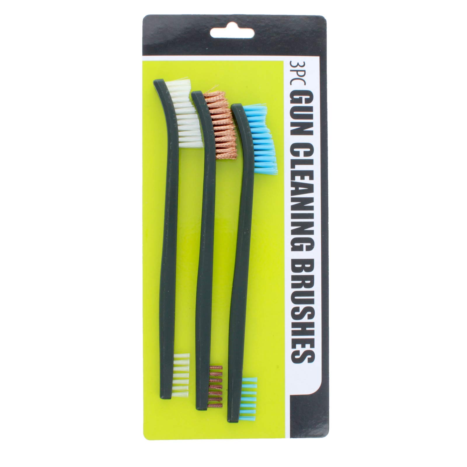 ASR Outdoor Gun Cleaning Kit - 3-Piece Soft Bristle Brush Set for Pistols, Rifles & Firearms | Perfect for Hunting, Shooting Range & Firearm Maintenance