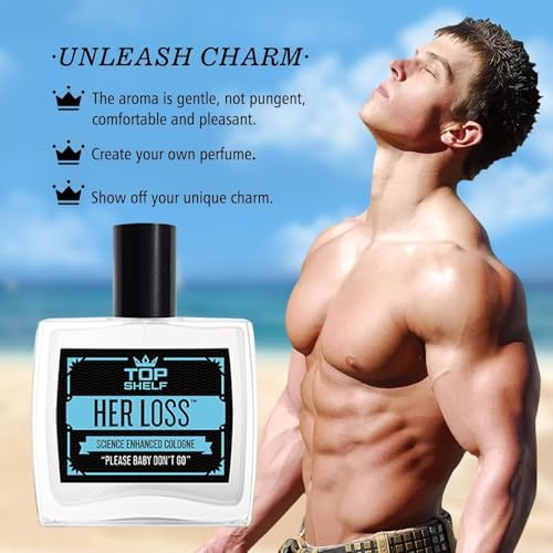 Her Loss Cologne for Men - Long-Lasting Pheromone Perfume (1.7oz, 2-Pack) | Romantic Date Night & Special Occasion Fragrance