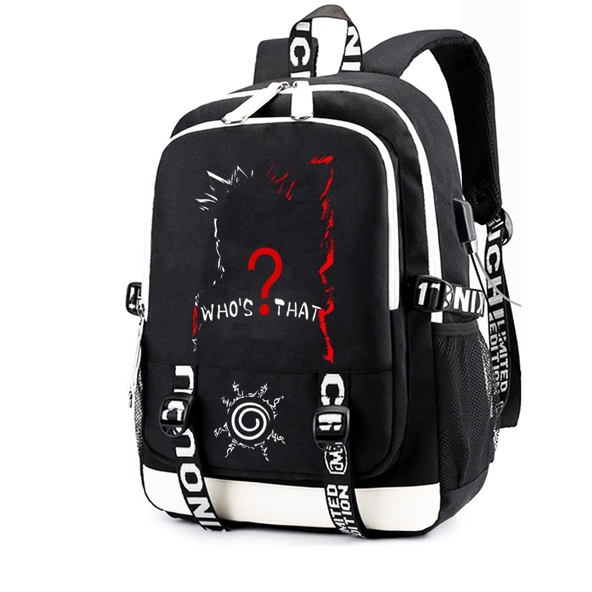 Naru Anime Backpacks for Men & Women - Stylish Unisex Travel Backpack for School, Work, and Outdoor Adventures