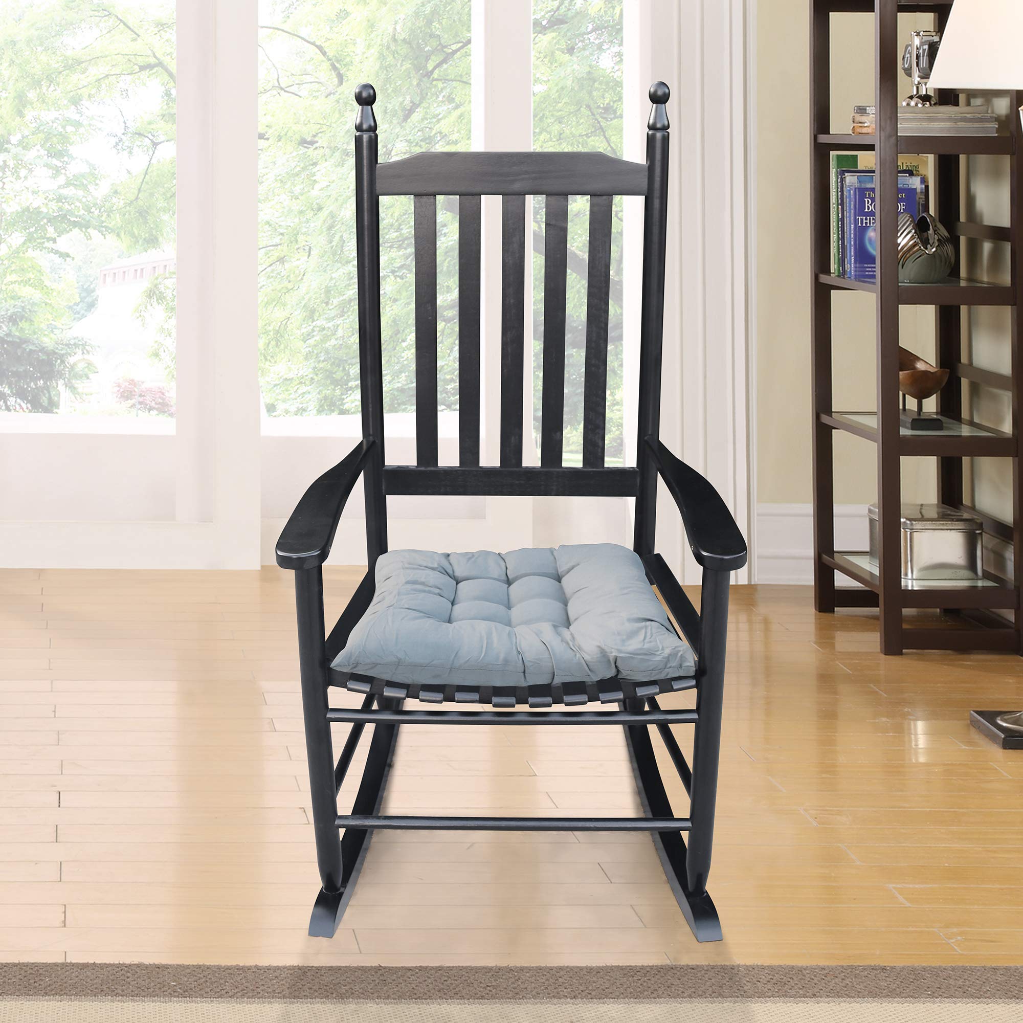HomVent Wooden Rocking Chair - High Back Porch Rocker for Indoor & Outdoor Use - Perfect for Living Room, Patio, Garden, Balcony and Backyard Relaxation