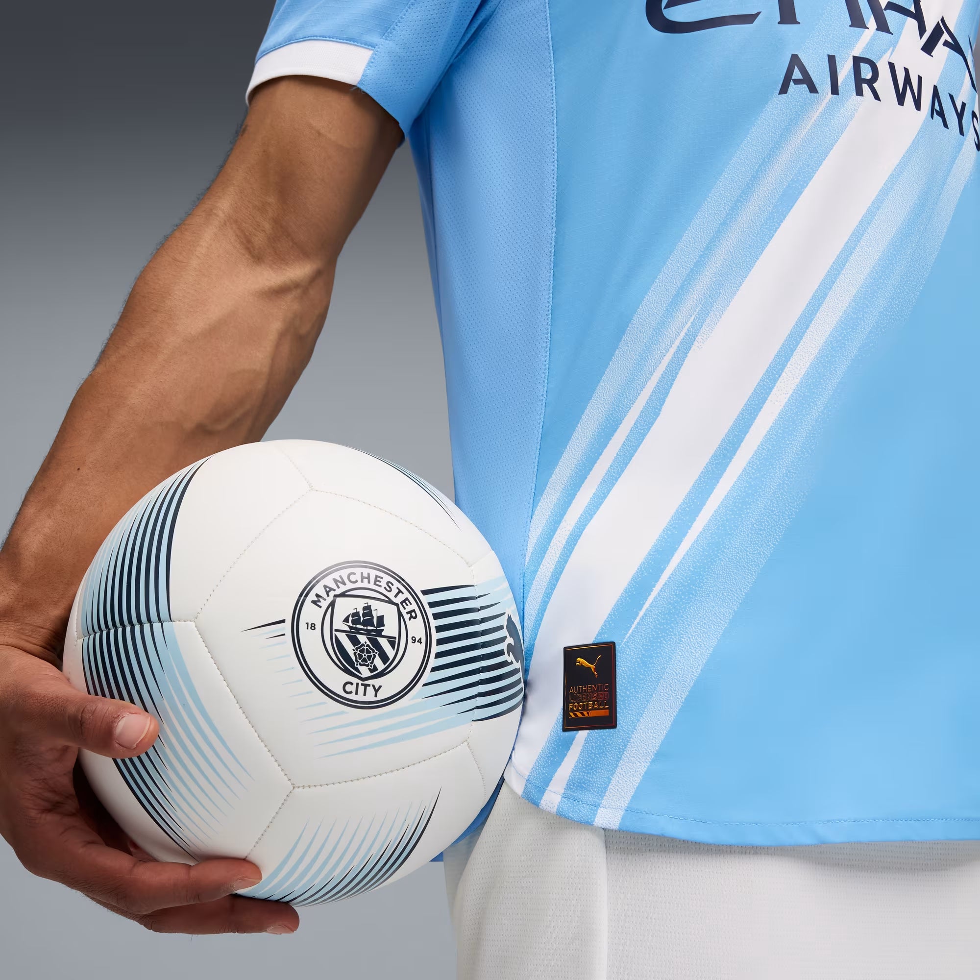 PUMA Manchester City 2025/26 Match Home Jersey - Authentic Football Soccer Shirt for Men - Official Premier League Team Kit - Perfect for Matchdays, Training & Fan Support