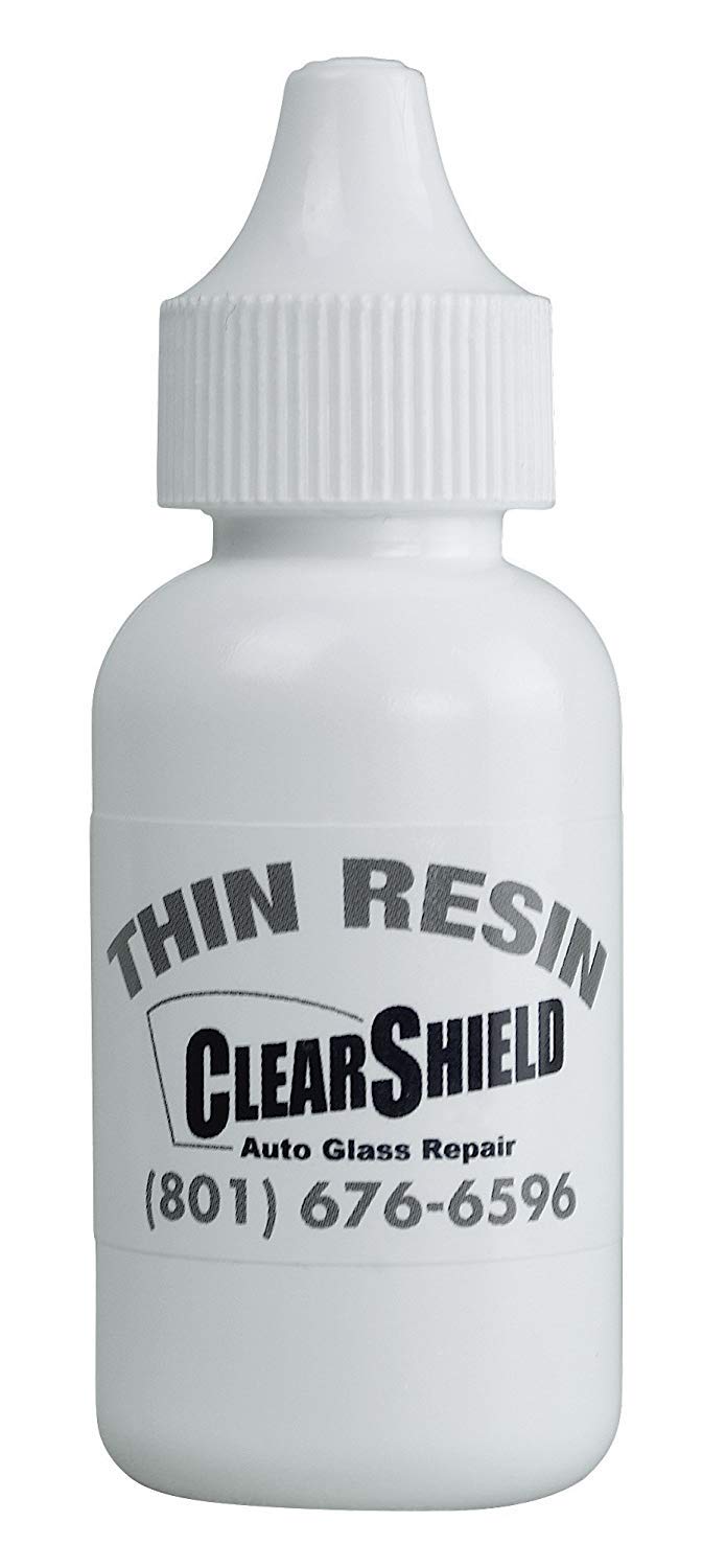 Clearshield Windshield Repair Resin Kit – Professional Auto Glass Scratch & Crack Fix – 2-in-1 Thin Resin & Pit Sealer – DIY Car Windshield Repair for Clear Visibility & Safe Driving
