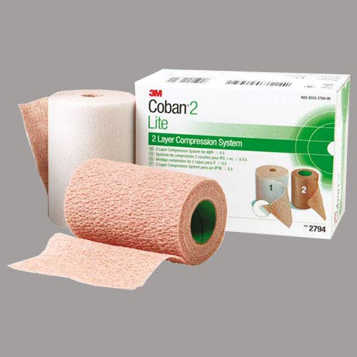 3M Coban 2-Layer Compression System - Lightweight Support for Swelling & Lymphedema - Ideal for Post-Surgery Recovery & Sports Injury Support