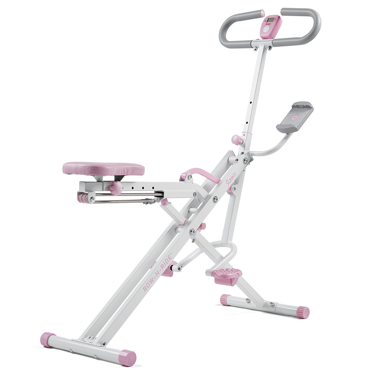 Pink Smart Upright Row N Ride® Squat Assist Trainer Machine - Home Gym Equipment for Abs, Glutes & Leg Workout - Perfect for Home Fitness, Strength Training & Toning Exercises