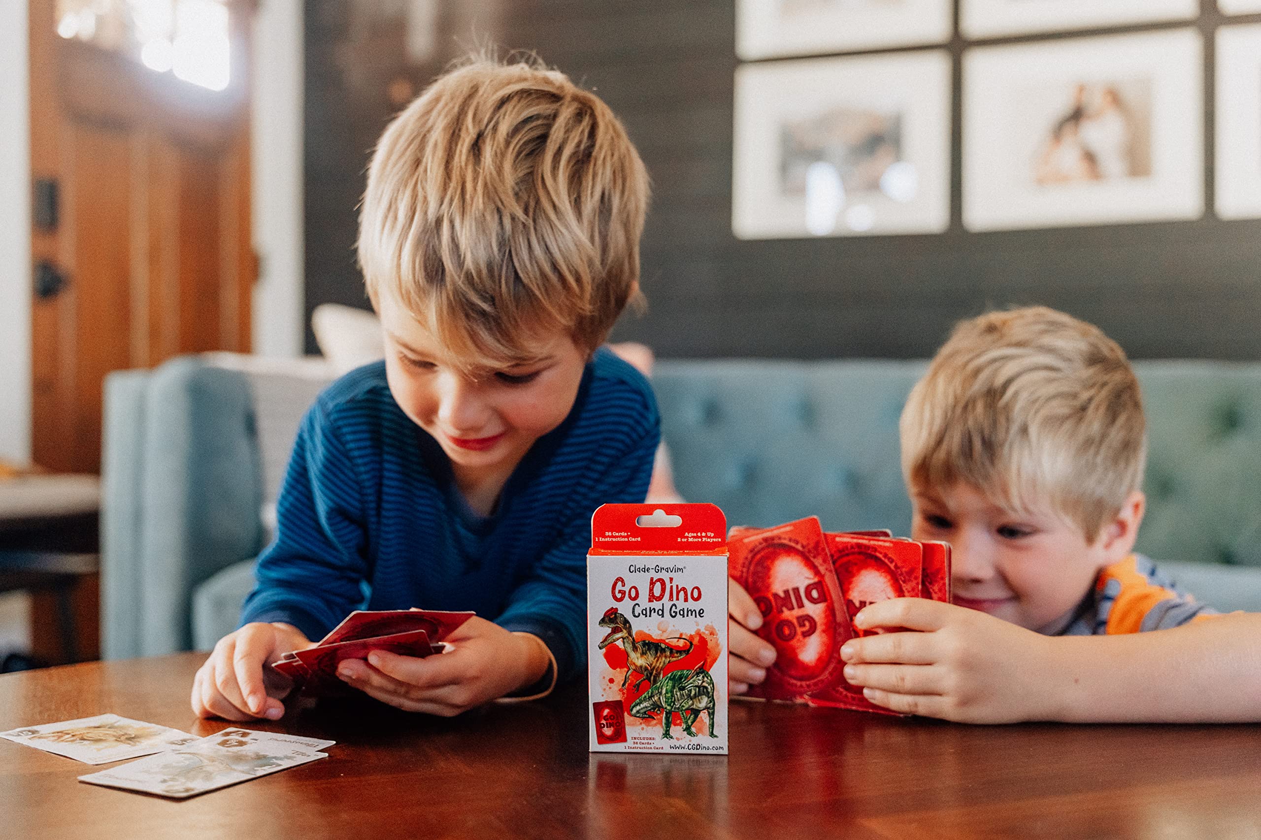Dinosaur Card Games Bundle - Old Bones & Go Dino Playing Cards Set | Family Board Games for Kids & Adults | Perfect for Game Nights, Birthday Parties & Educational Fun