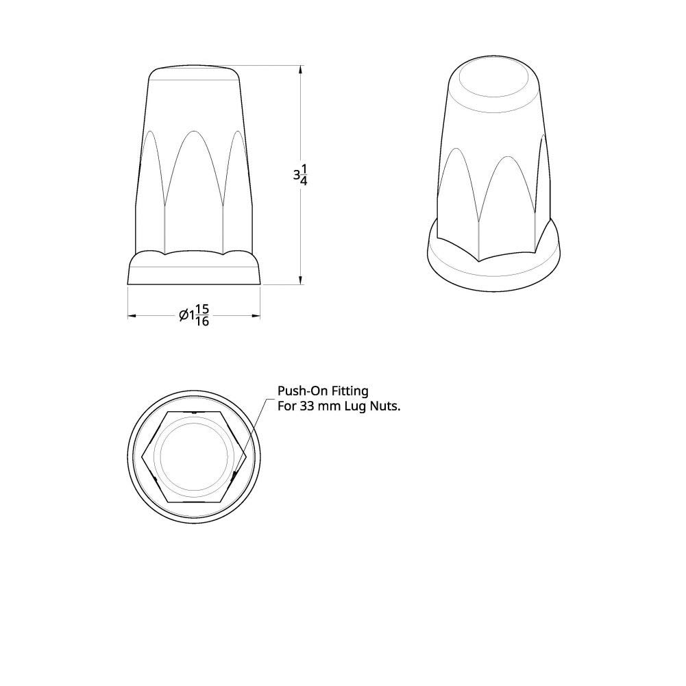 United Pacific 10059 - 33mm x 3.25